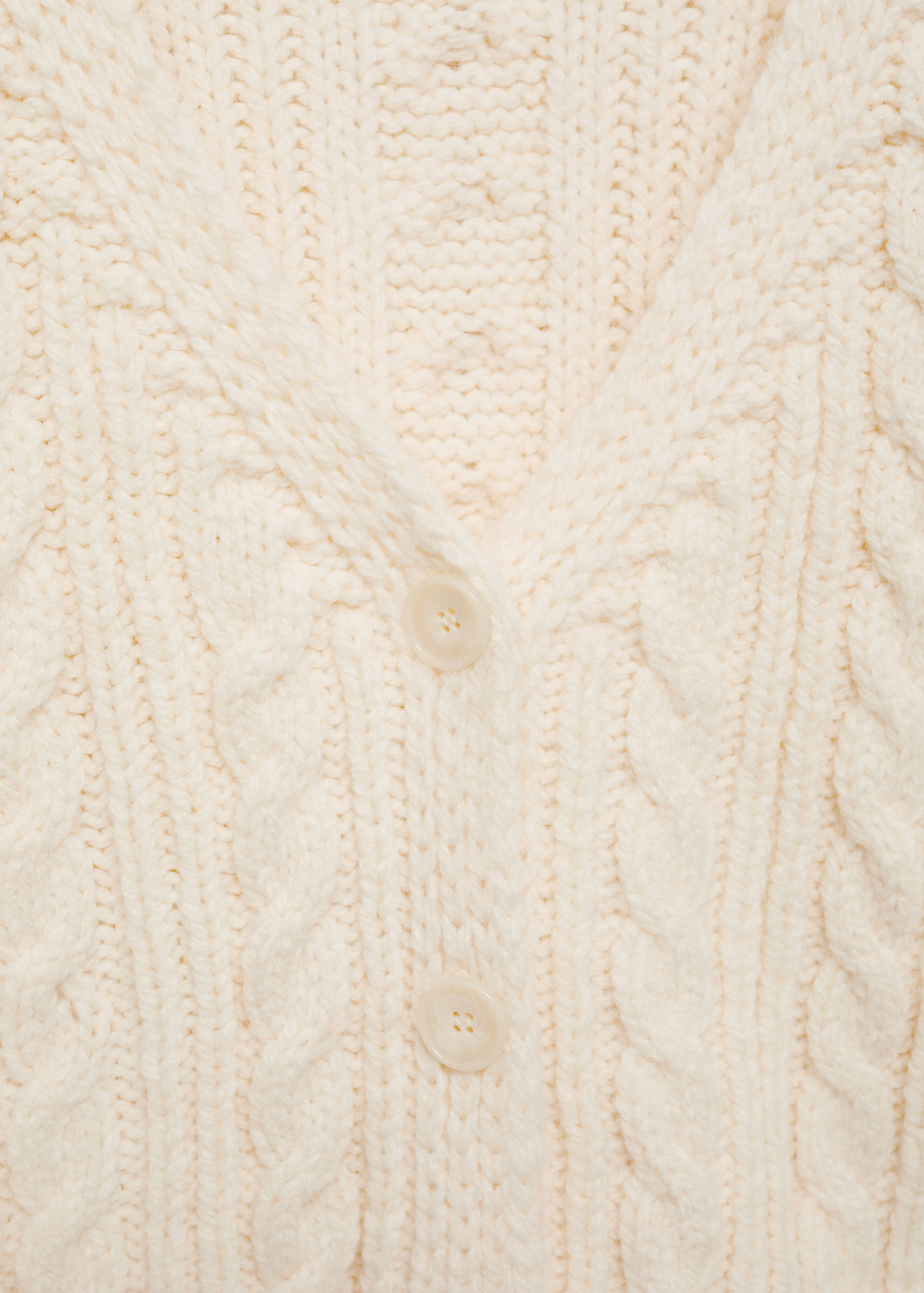 Buttoned knit braided cardigan - Details of the article 8