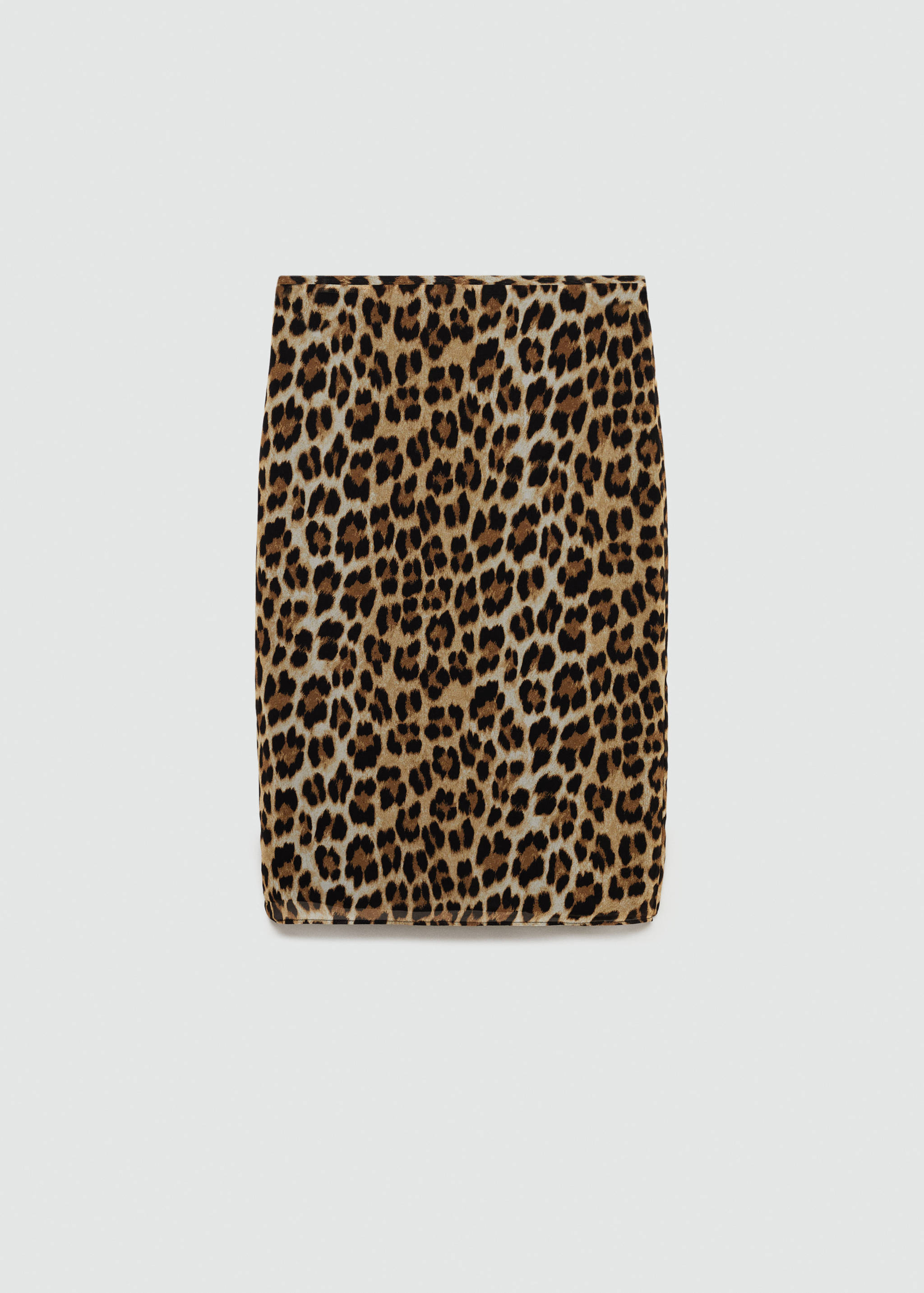 Φούστα μίντι λεοπάρ - Προϊόν χωρίς μοντέλο