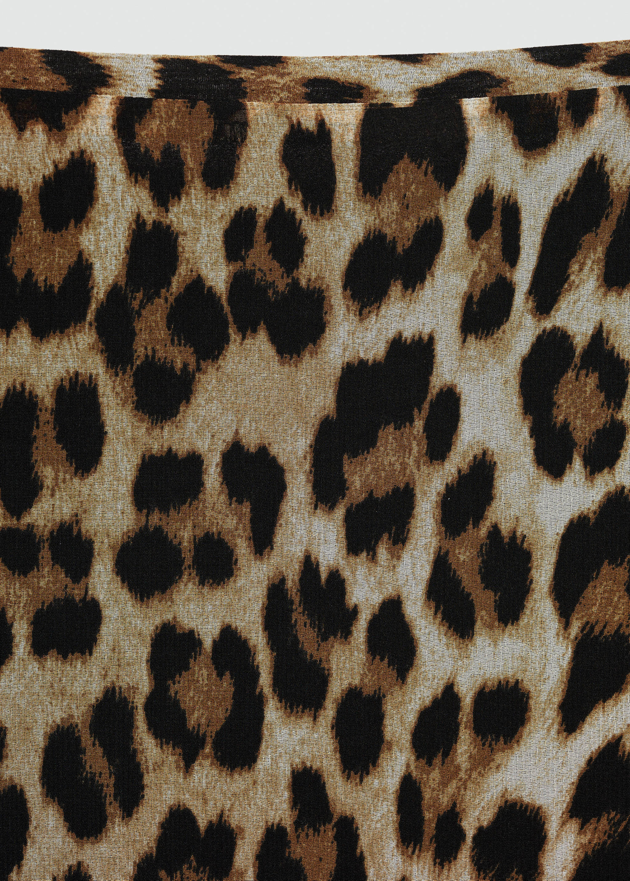 Φούστα μίντι λεοπάρ - Λεπτομέρεια του προϊόντος 8