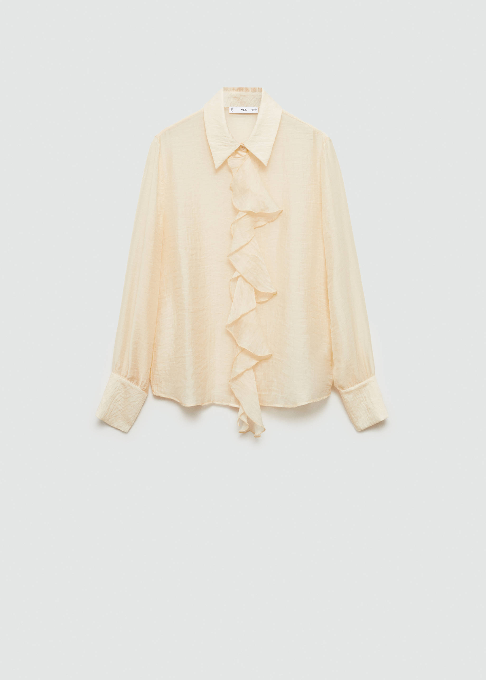 Lyocell shirt with ruffles - Article without model