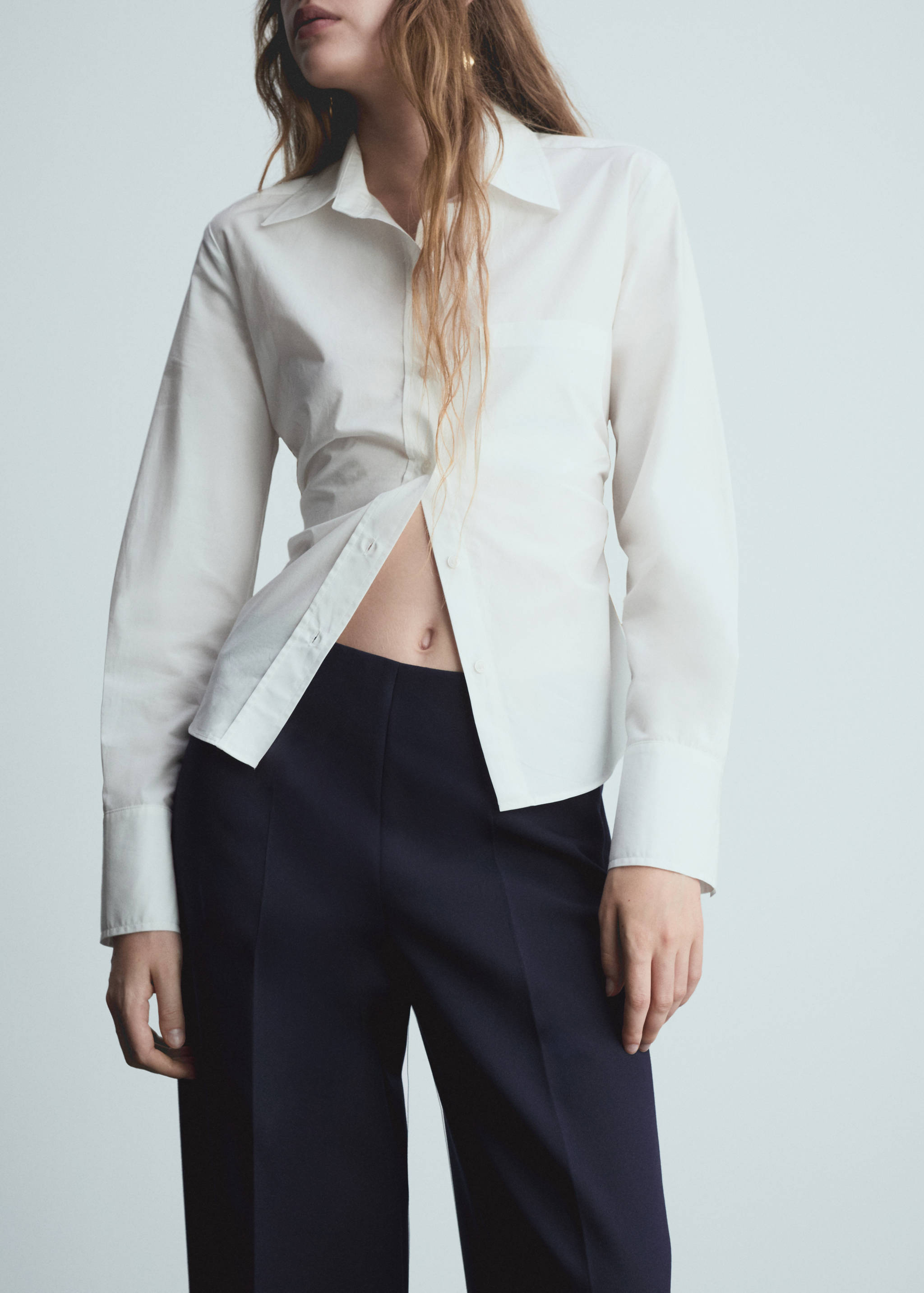 Wide leg pleated trousers - Details of the article 6