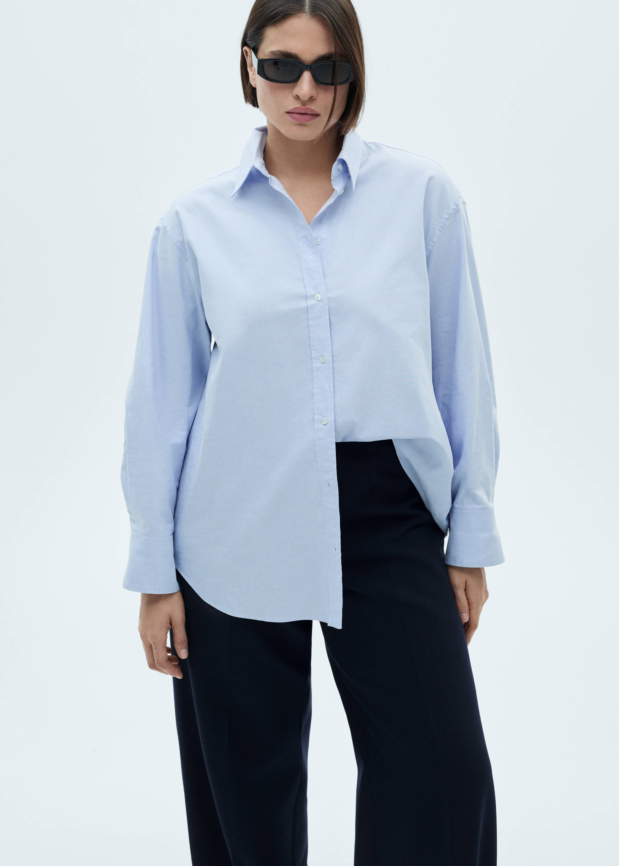 Wide leg pleated trousers - Details of the article 5