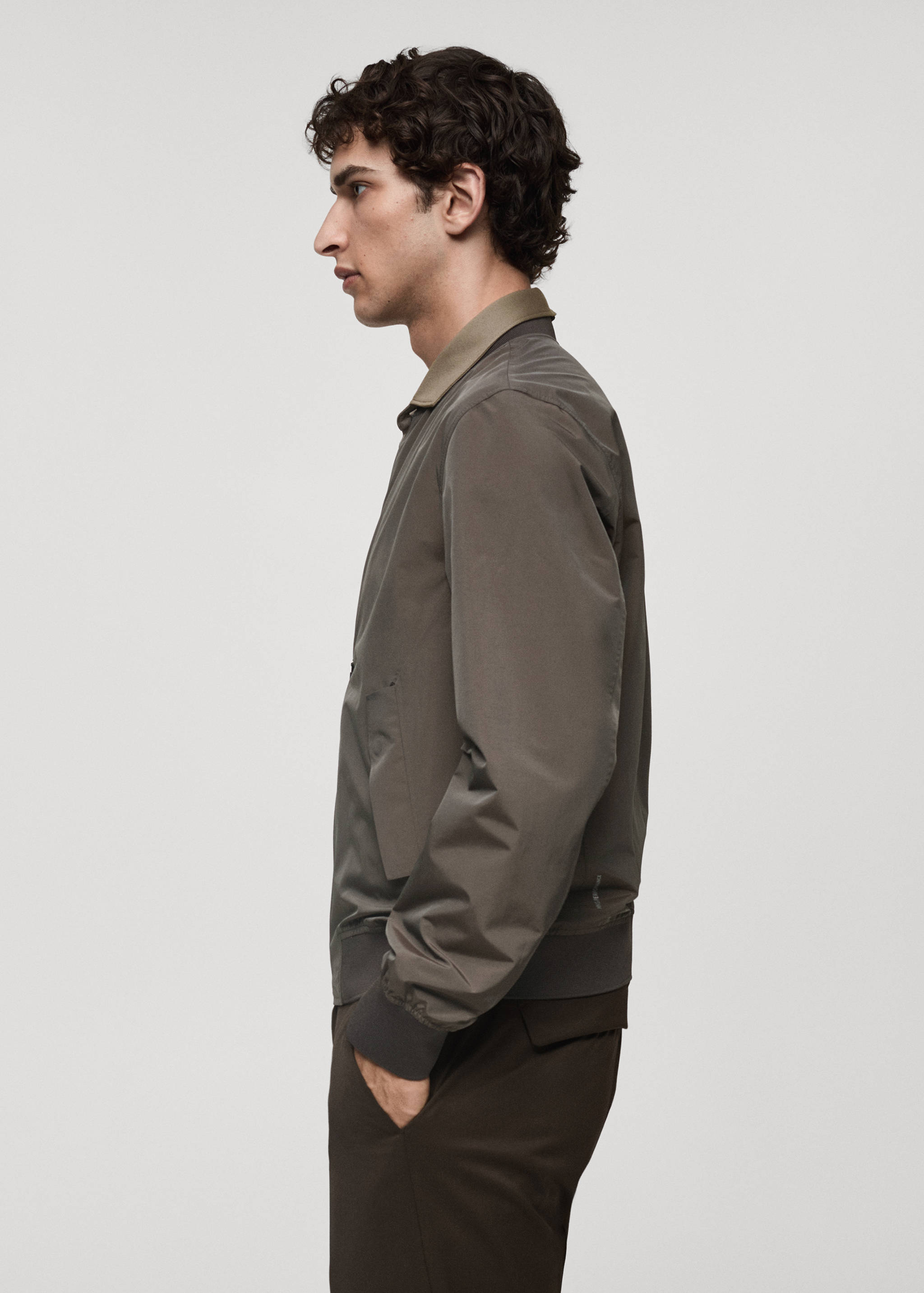 Bomber jacket in waterproof technical fabric - Details of the article 2