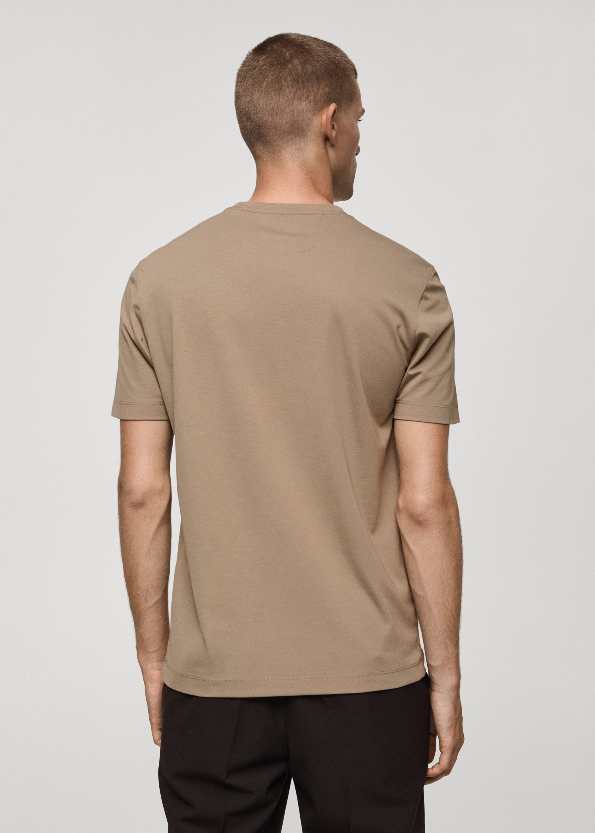 Crease-resistant comfort stretch t-shirt - Reverse of the article