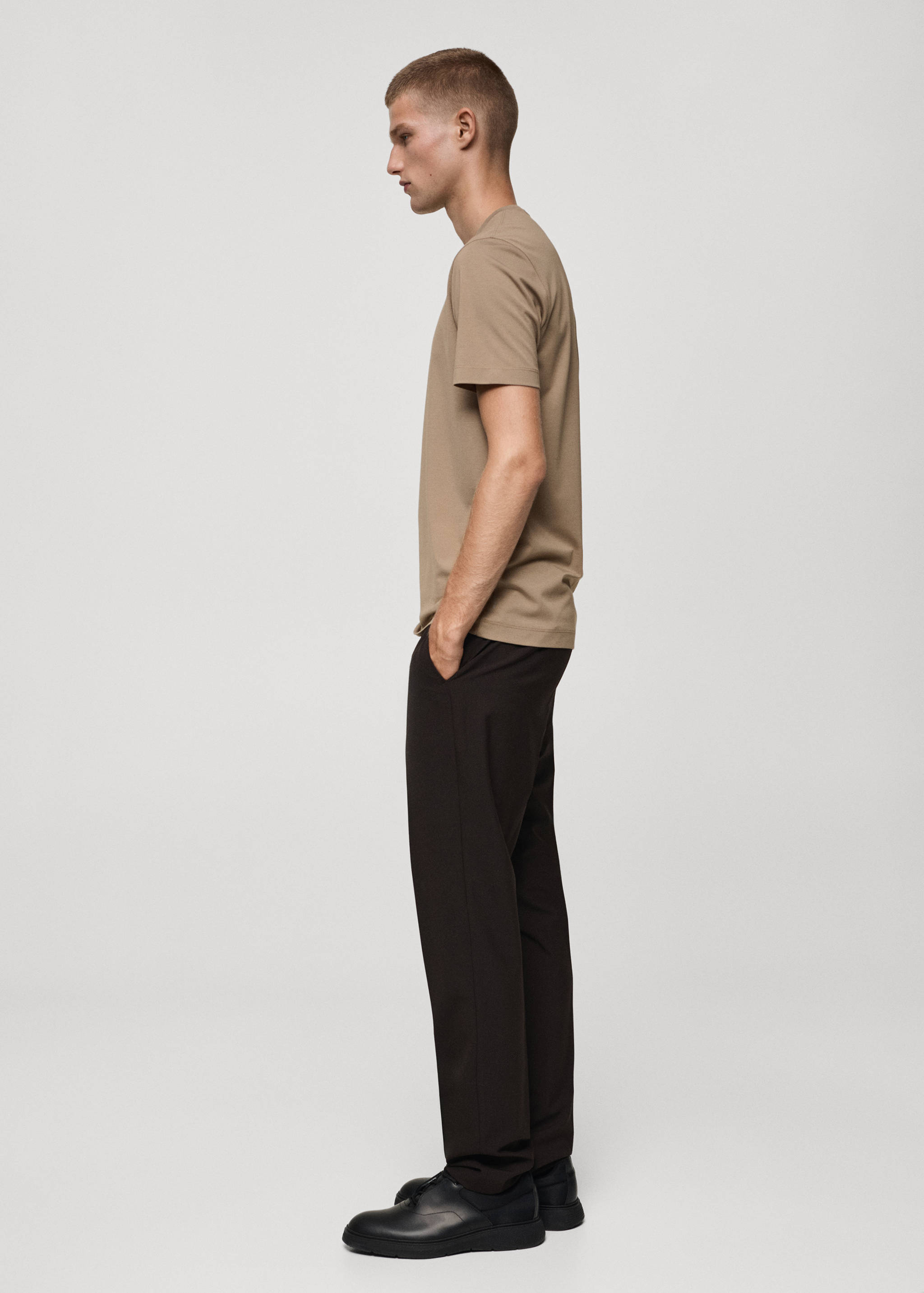 Crease-resistant comfort stretch t-shirt - Details of the article 2