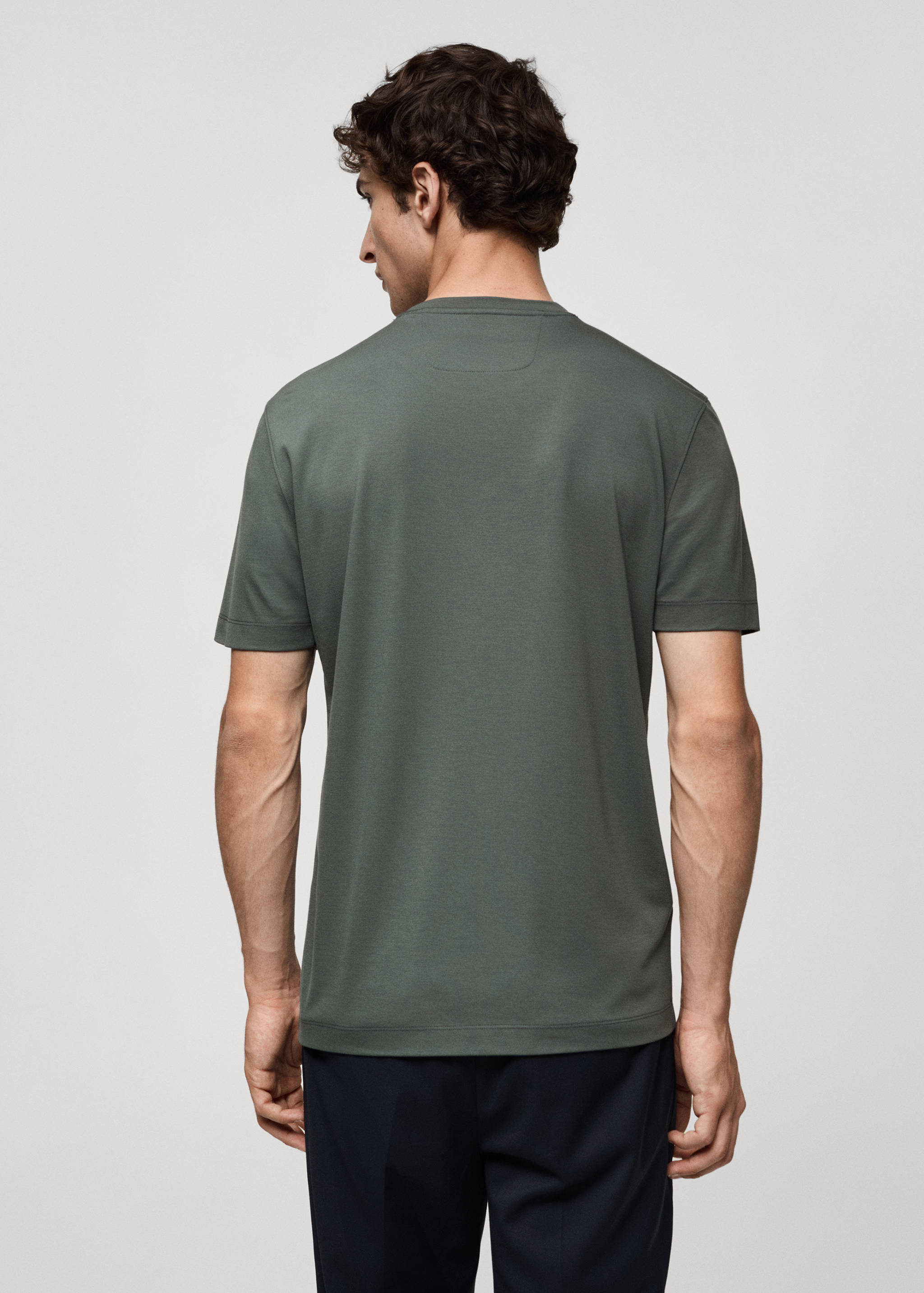 Crease-resistant comfort stretch t-shirt - Reverse of the article