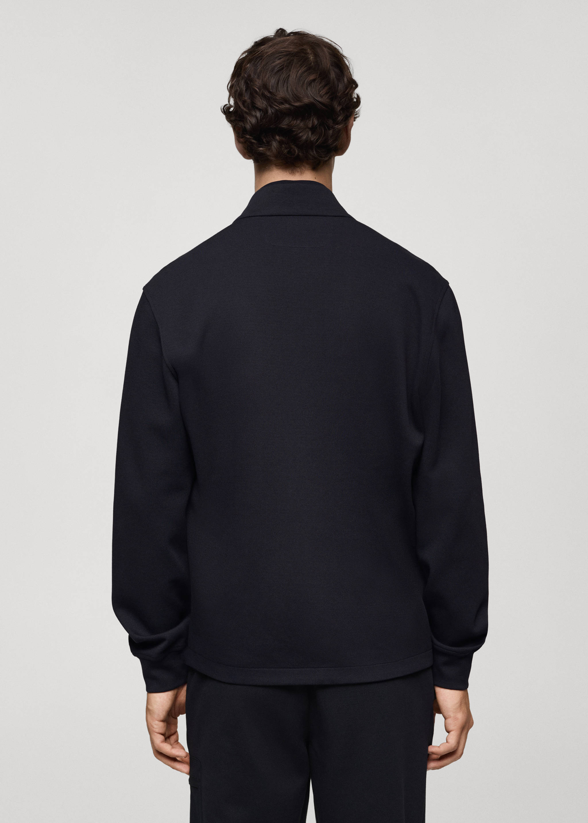 Bomber sweatshirt with anti-odour technology - Reverse of the article