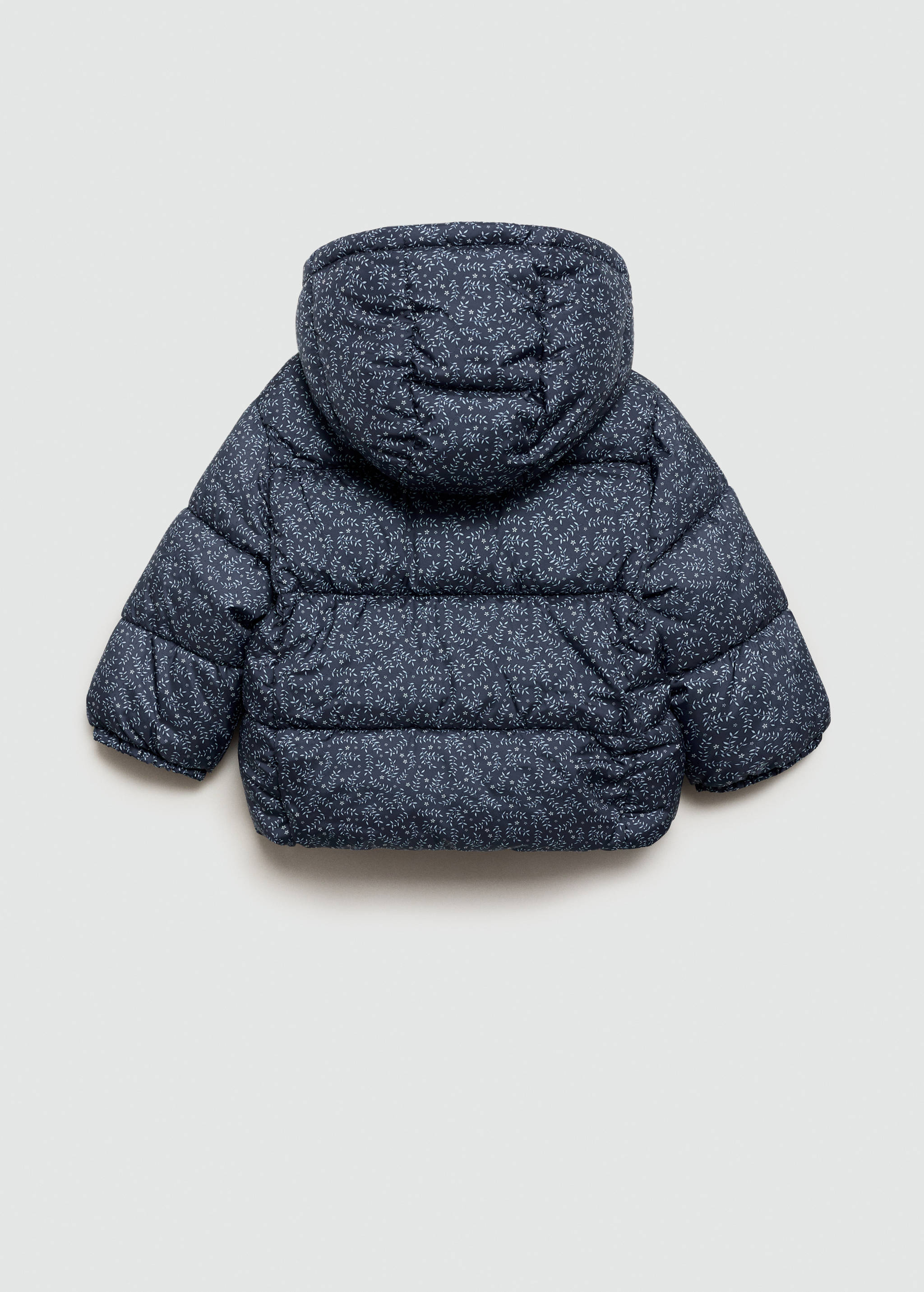 Flowers print quilted anorak - Reverse of the article