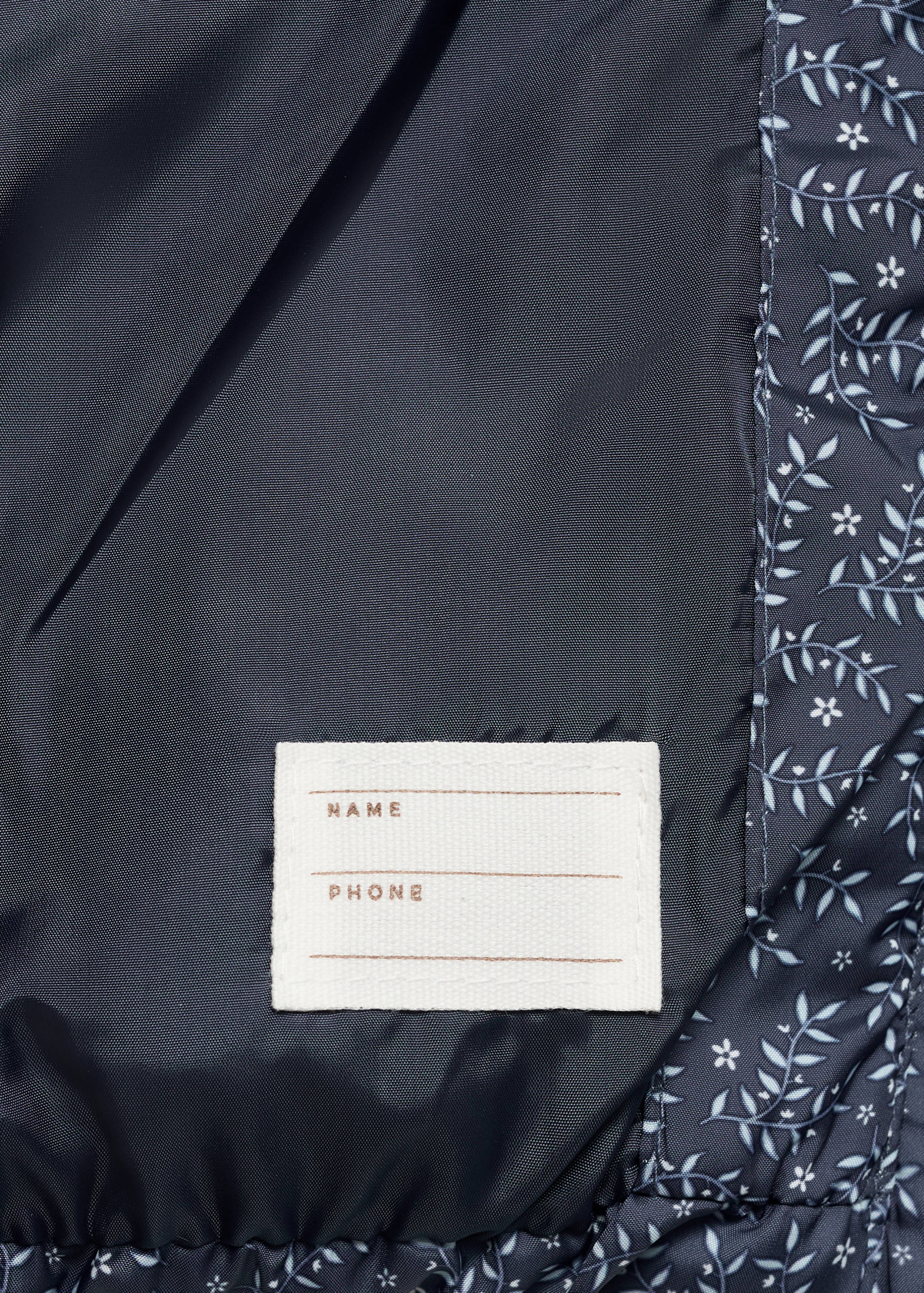 Flowers print quilted anorak - Details of the article 0