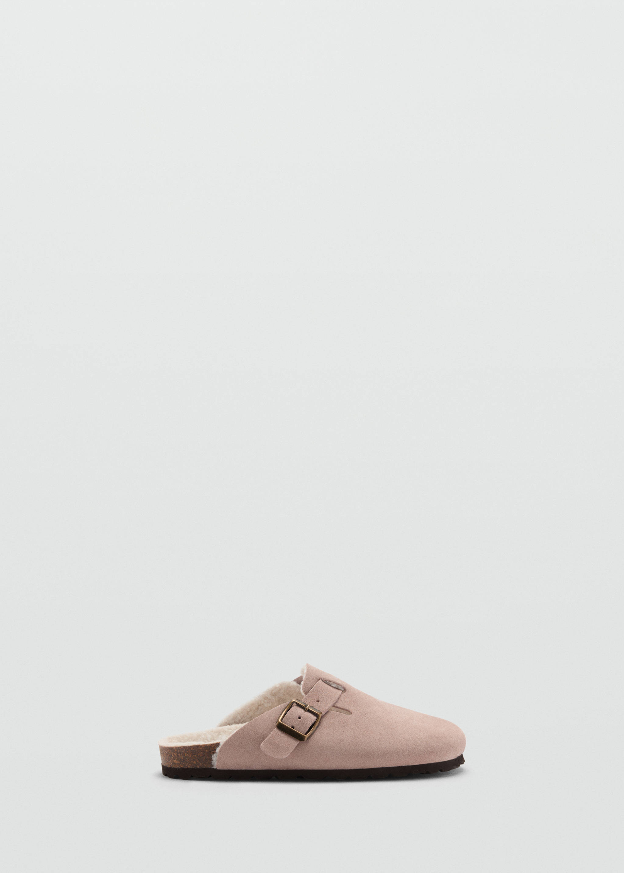 Sheepskin clogs with fur-effect lining - Article without model