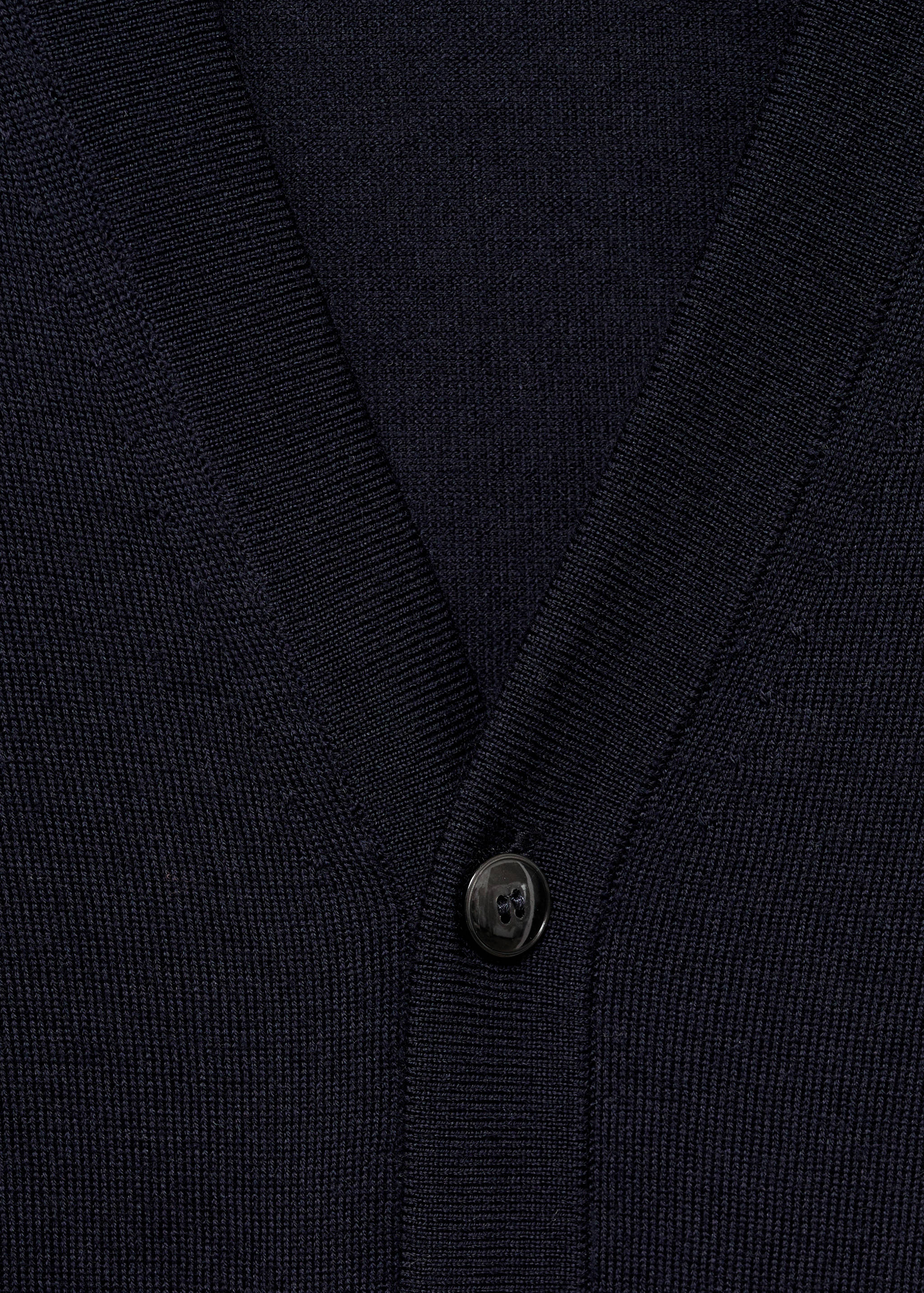 100% merino wool medium-knit cardigan - Details of the article 8