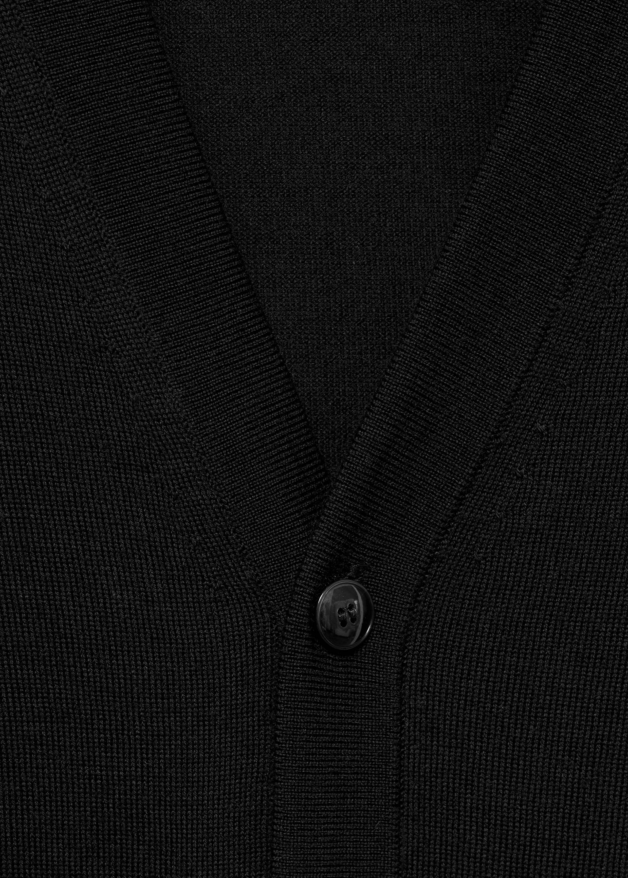 100% merino wool medium-knit cardigan - Details of the article 8