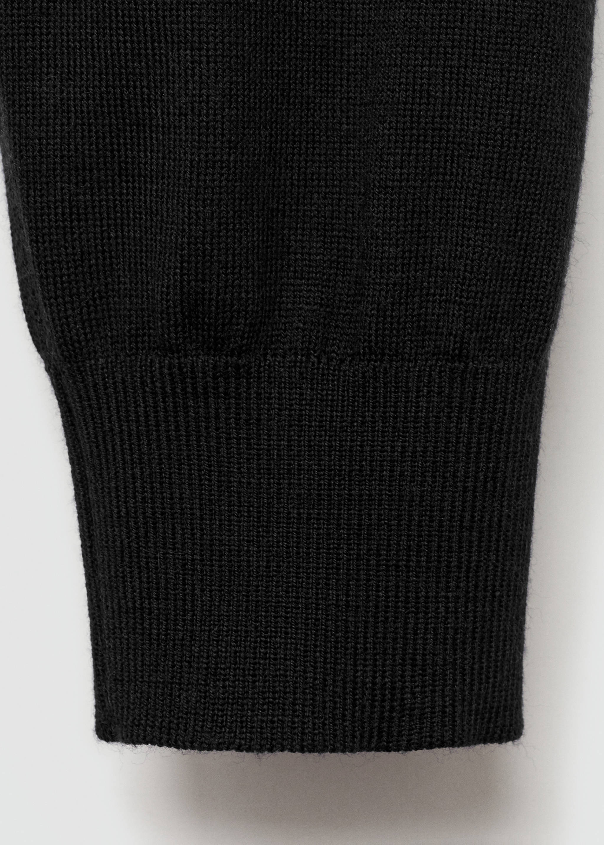 100% merino wool medium-knit cardigan - Details of the article 0