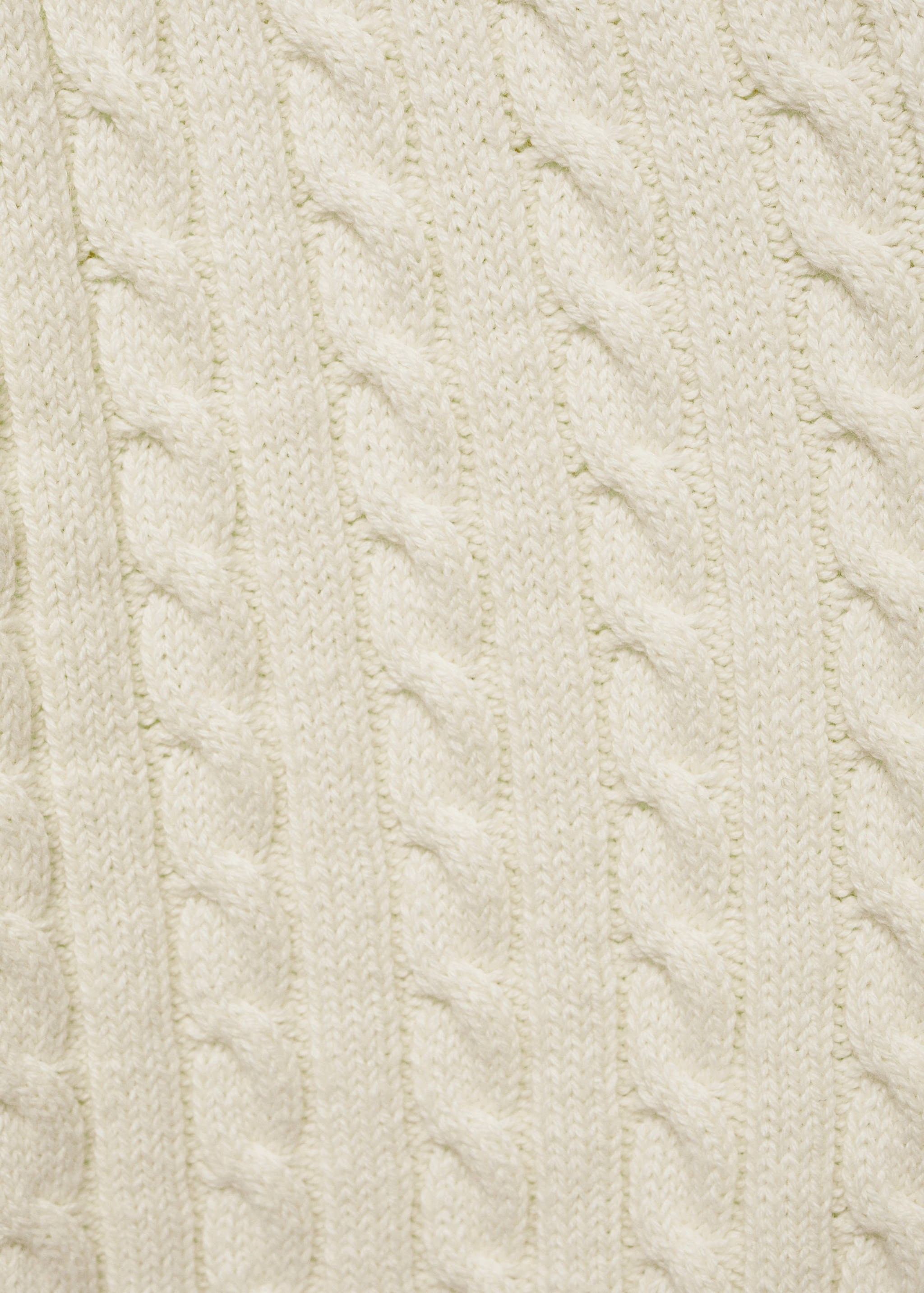 Chunky-knit cotton-blend braided cardigan with buttons - Details of the article 0