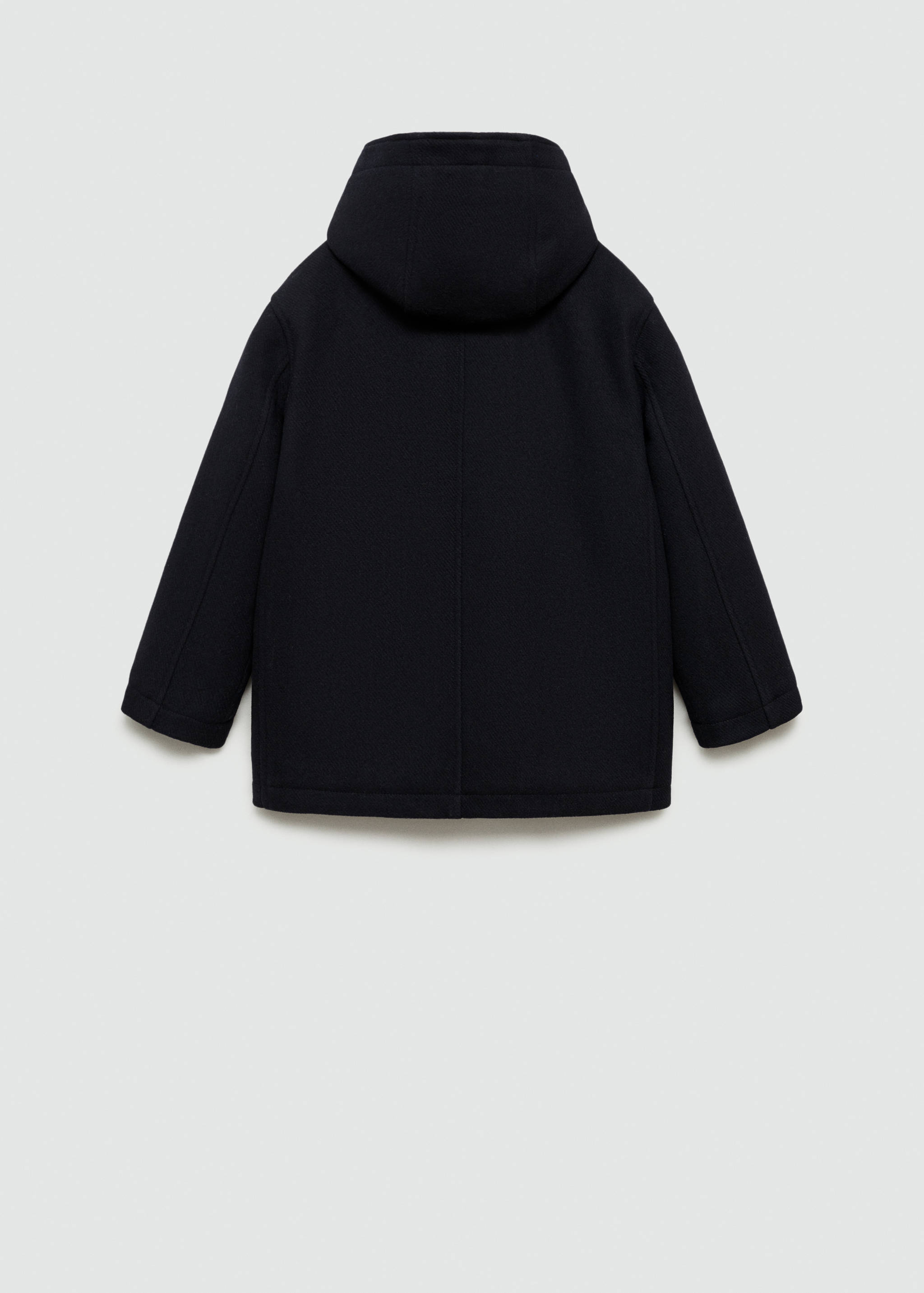 Cloth coat with pockets - Reverse of the article