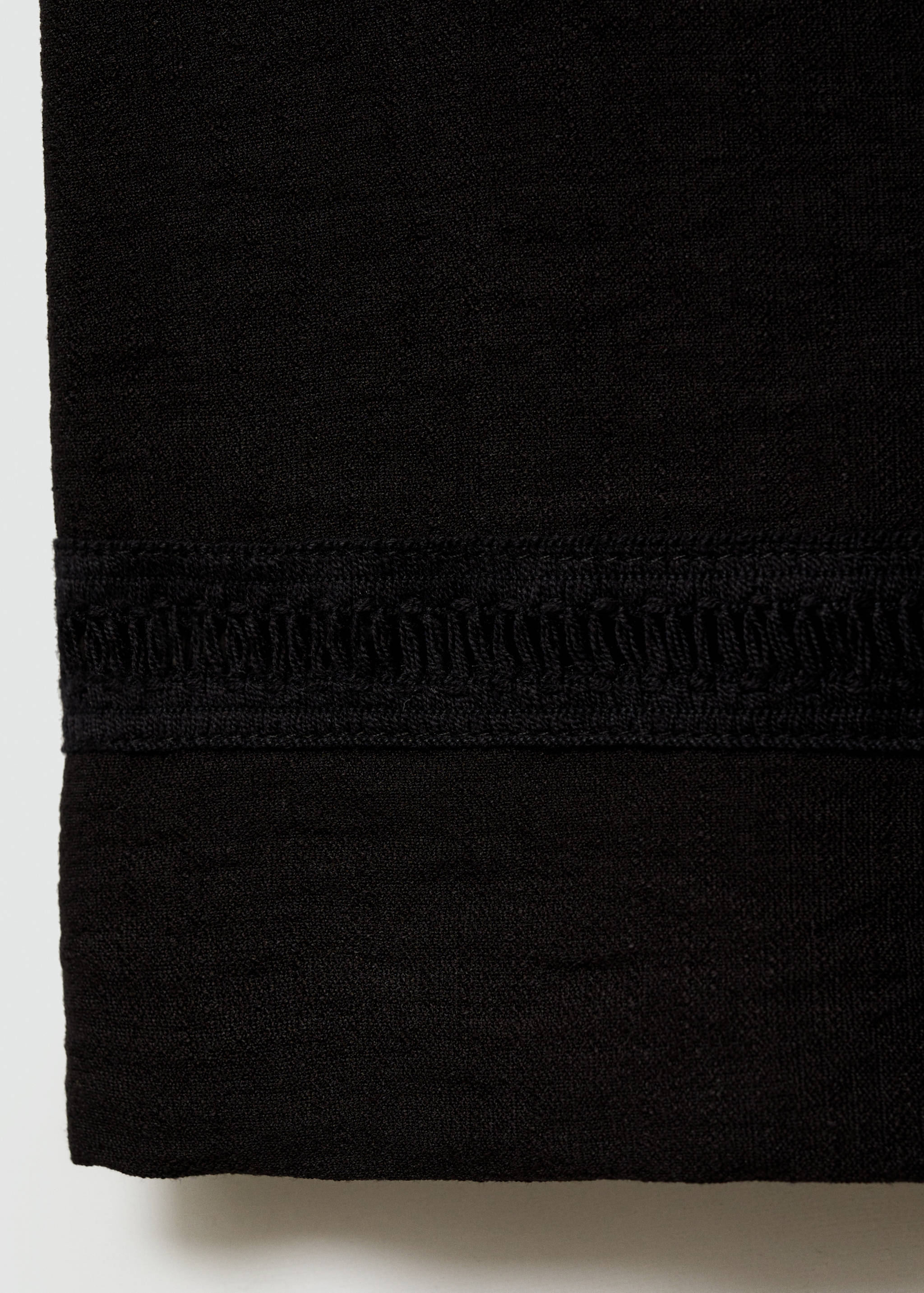 Wide leg pleated trousers - Details of the article 0