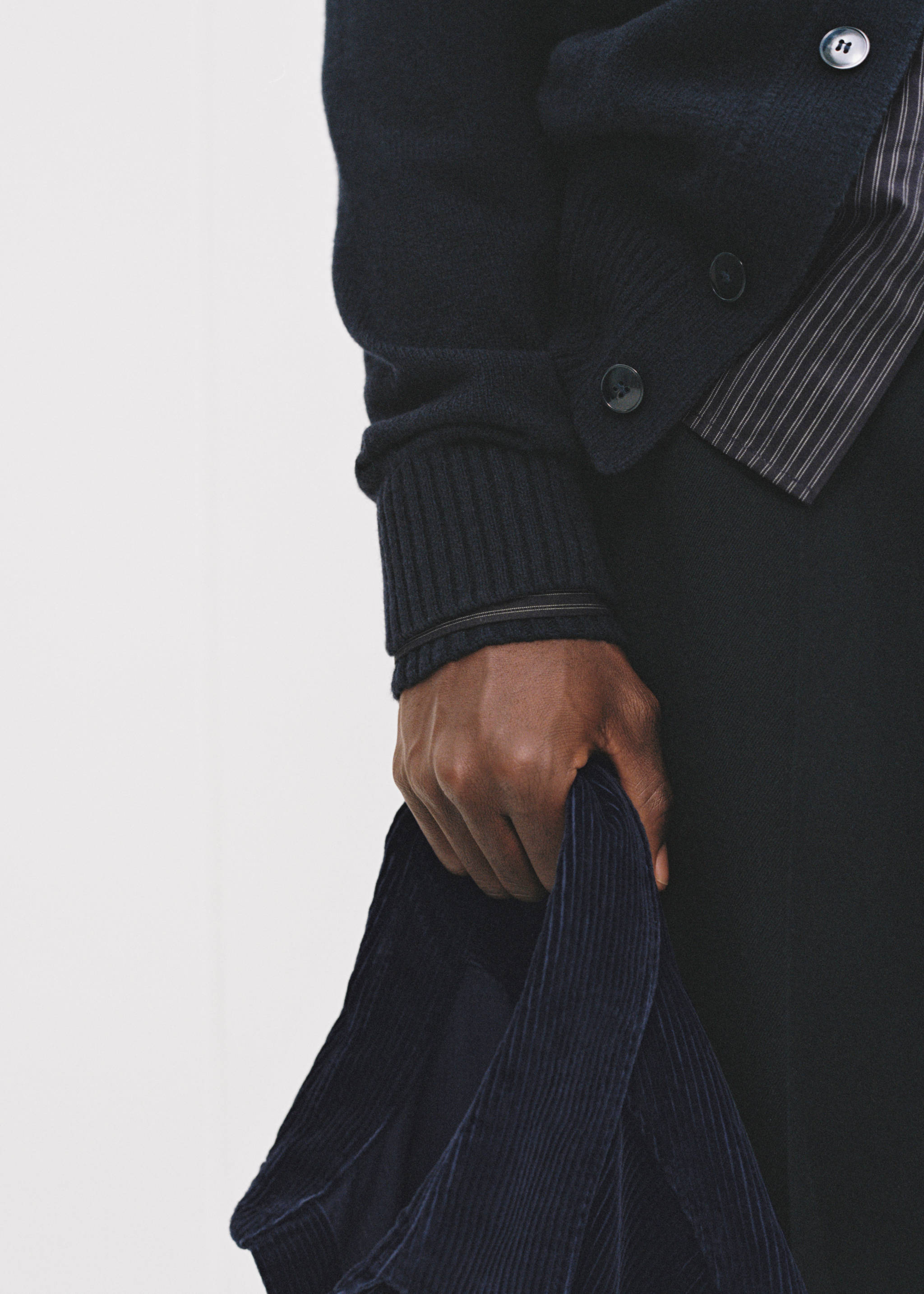 Slim-fit cotton pinstripe shirt - Details of the article 5