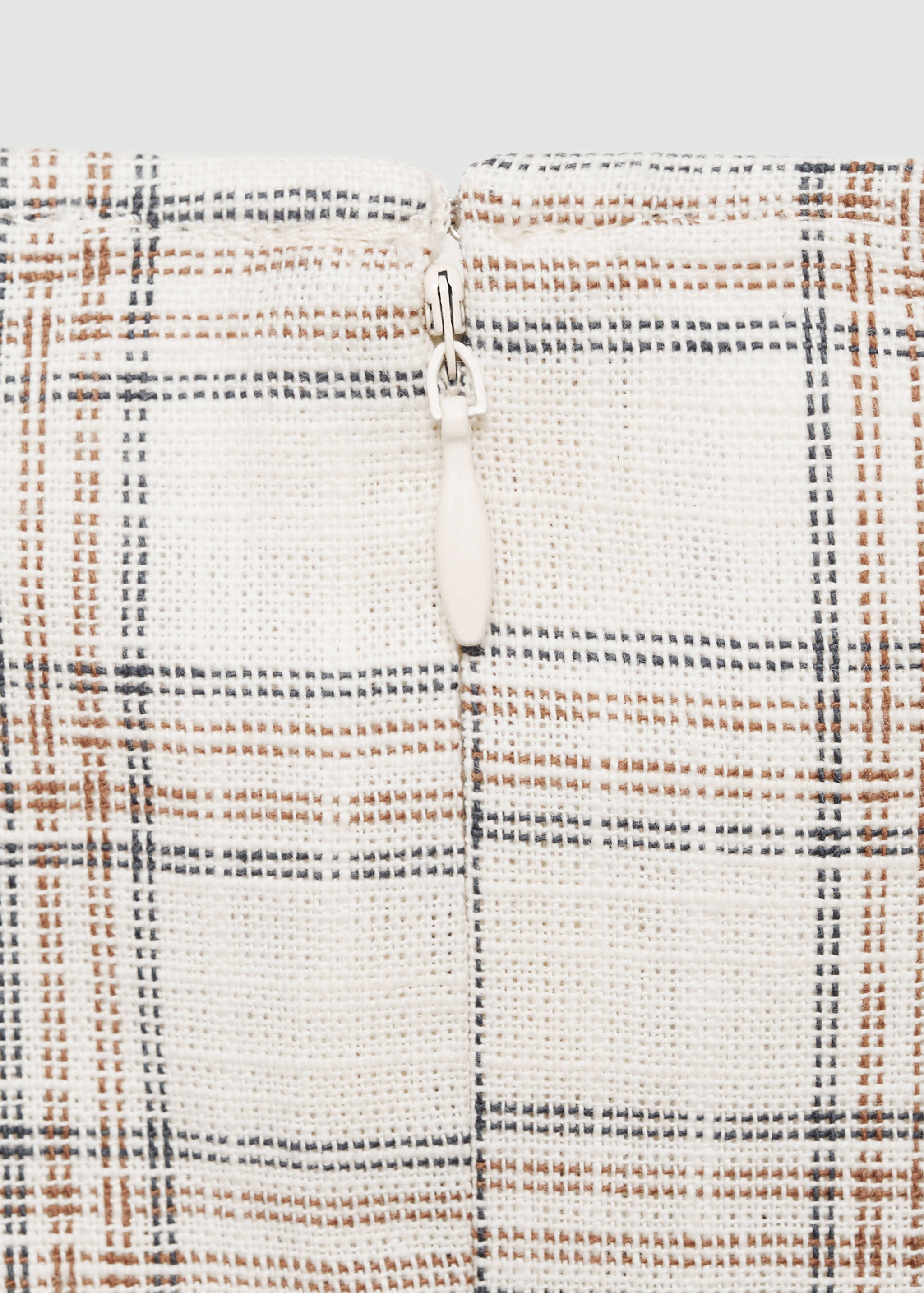 Robe midi en imprimé carreaux - Détail de l'article 0