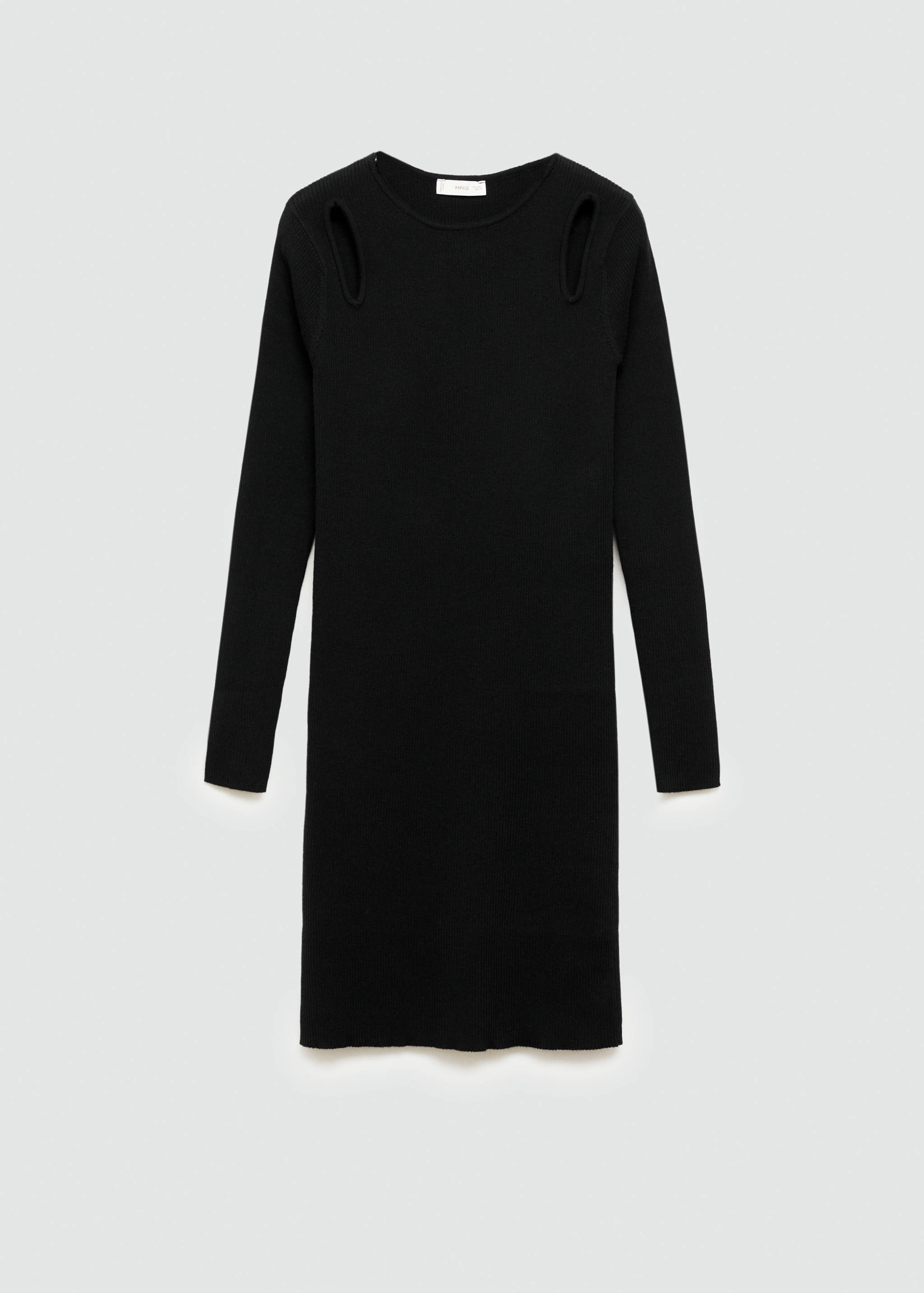 Robe maille côtelée ouvertures - Article sans modèle