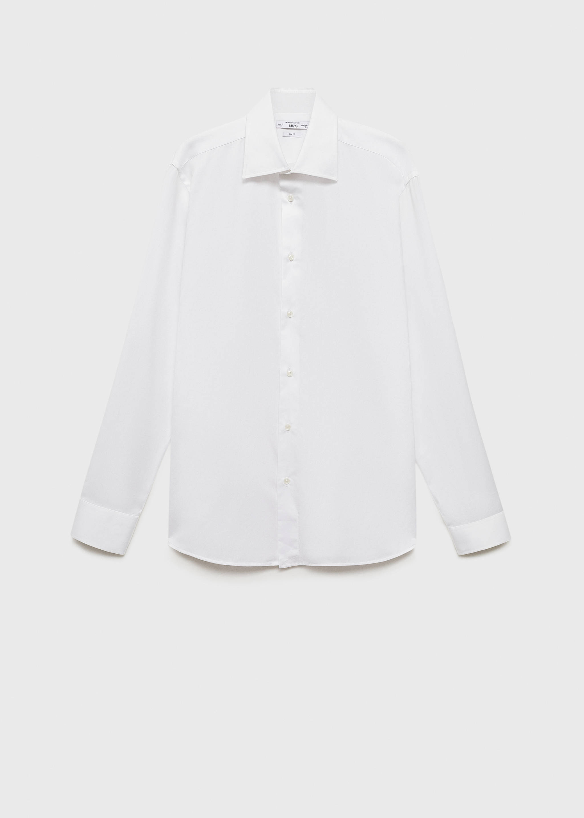 Slim fit cotton suit shirt - Article without model