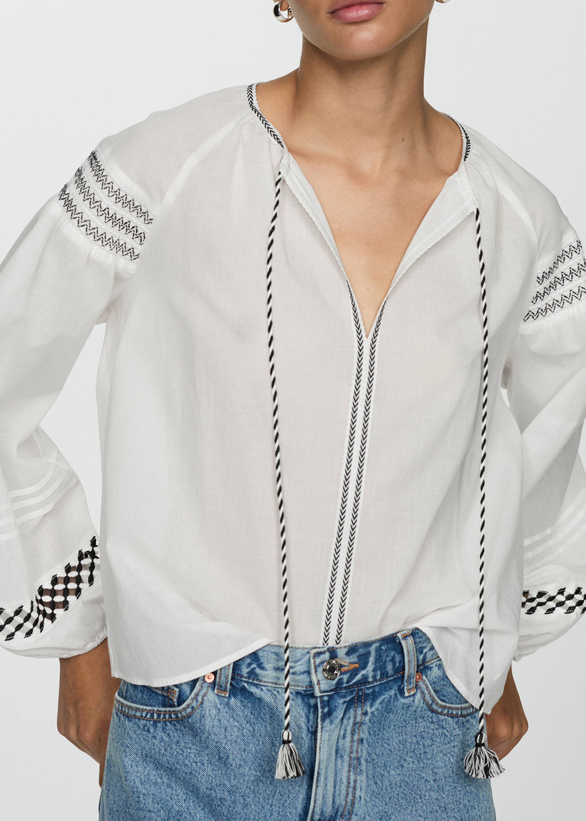 T-shirt with fine-knit structure - Details of the article 3