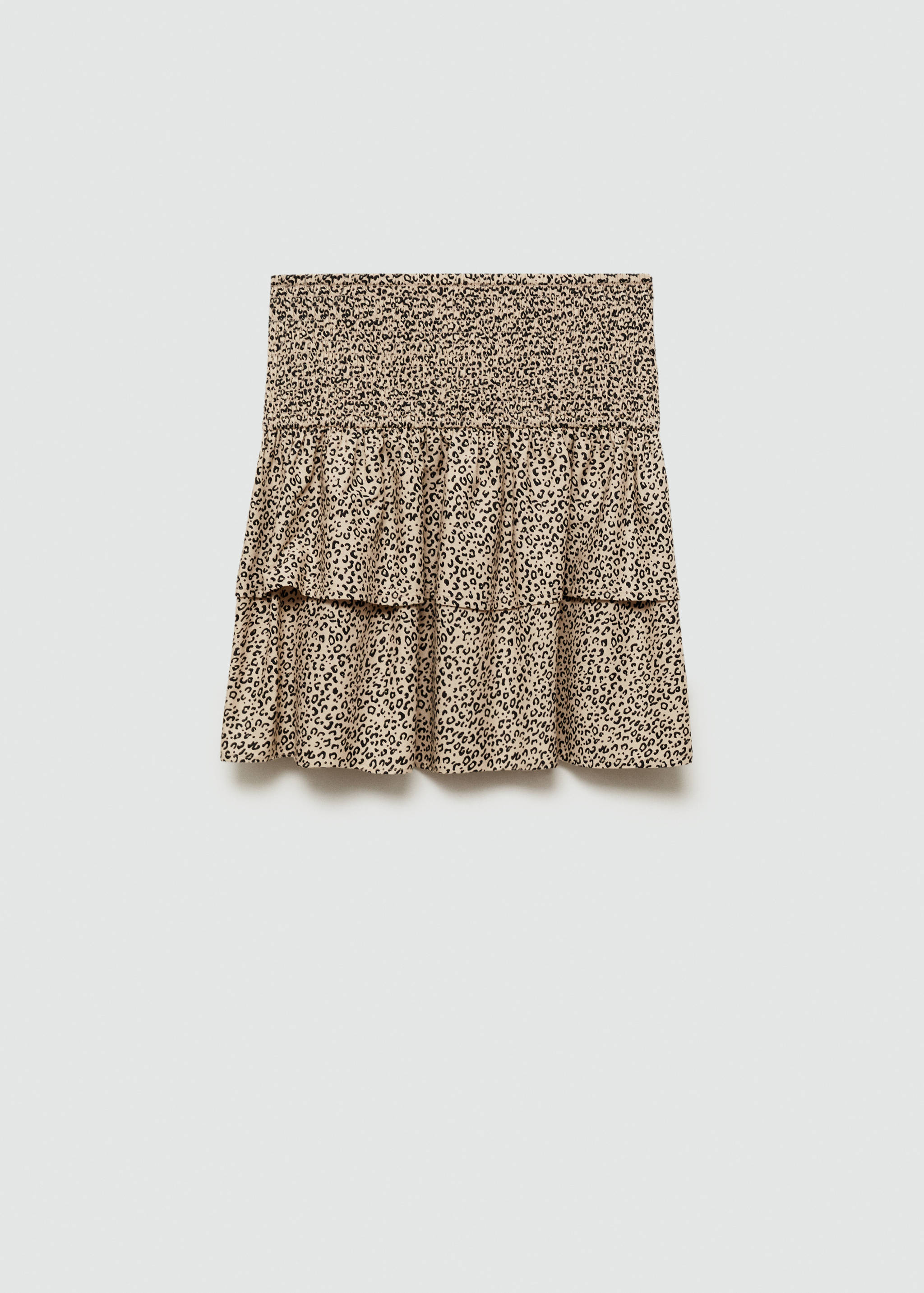 Leopard-print skirt with ruffles - Article without model