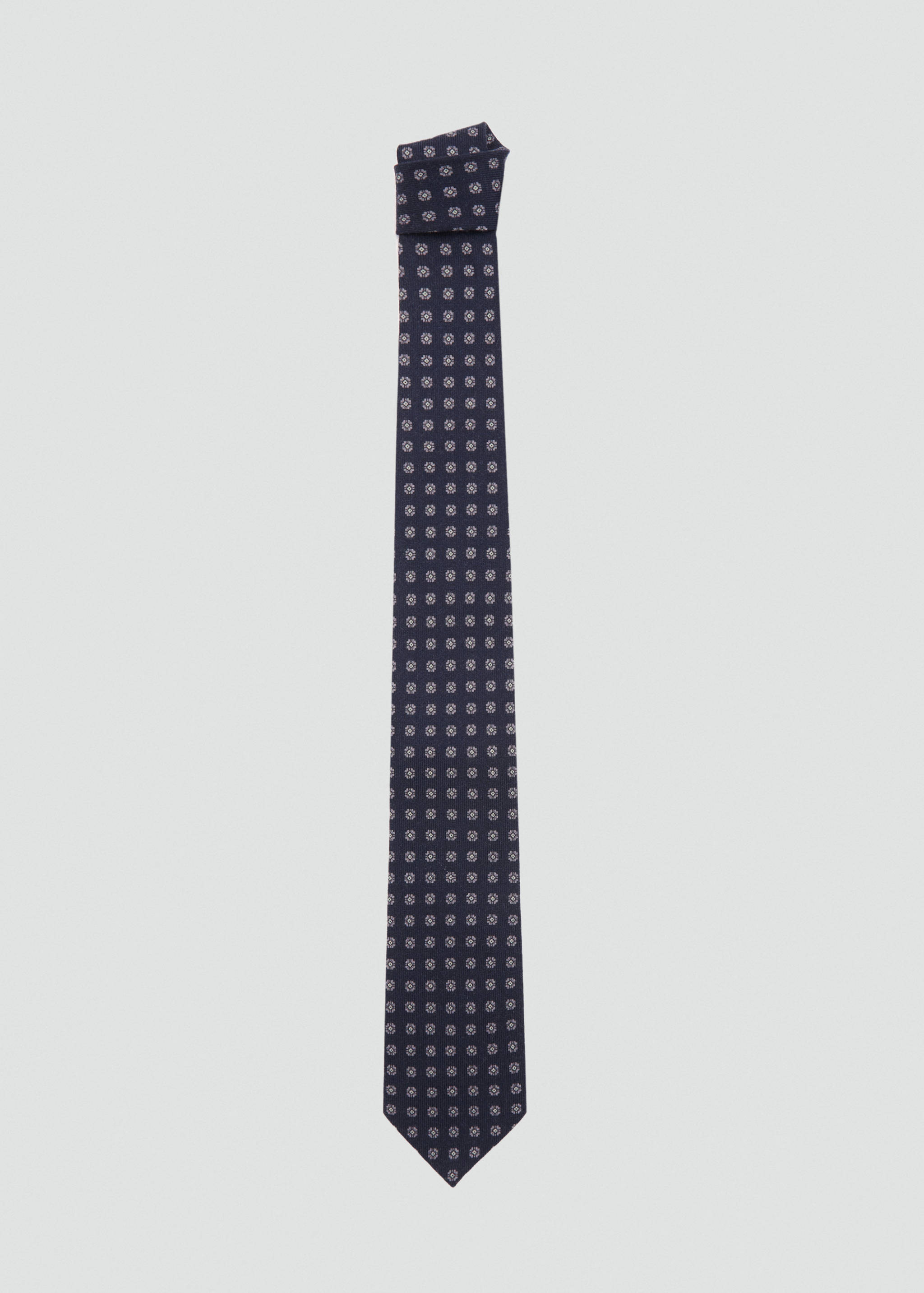 100% wool necktie with geometric design - Article without model