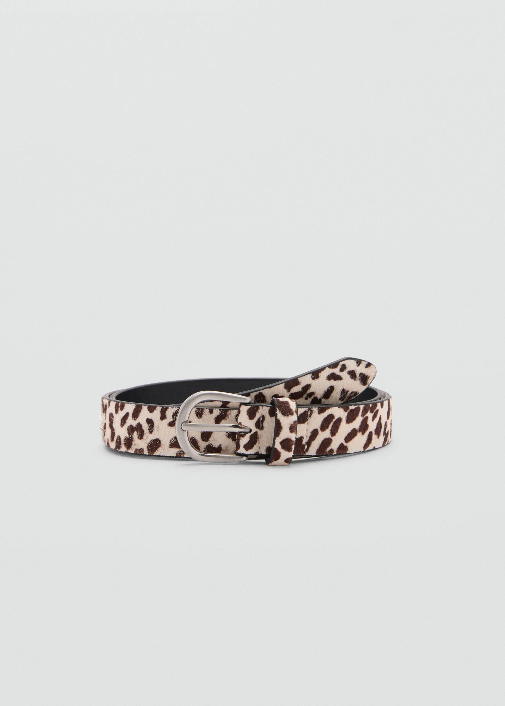 Animal print leather belt - Article without model