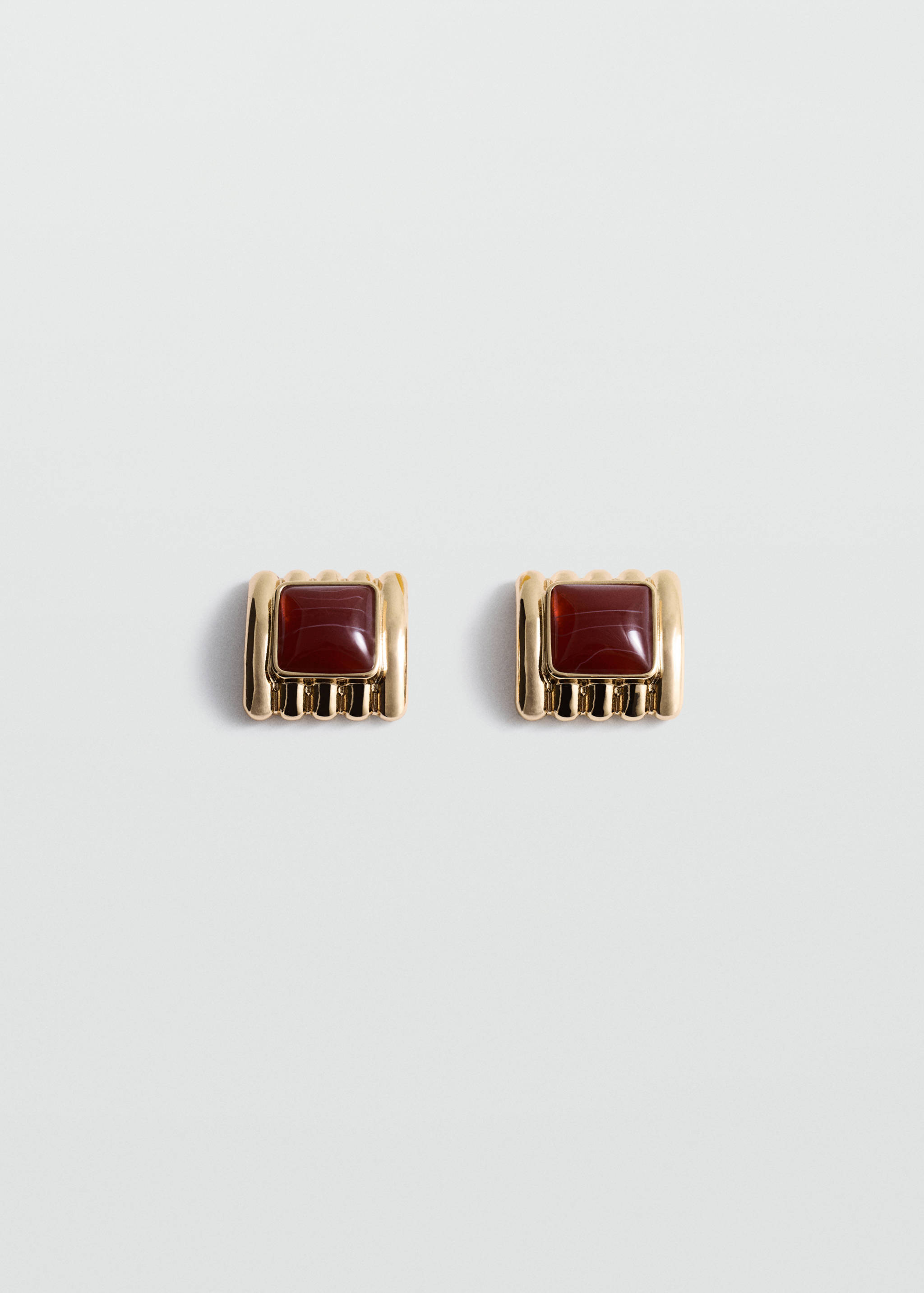 Square bead earrings - Article without model