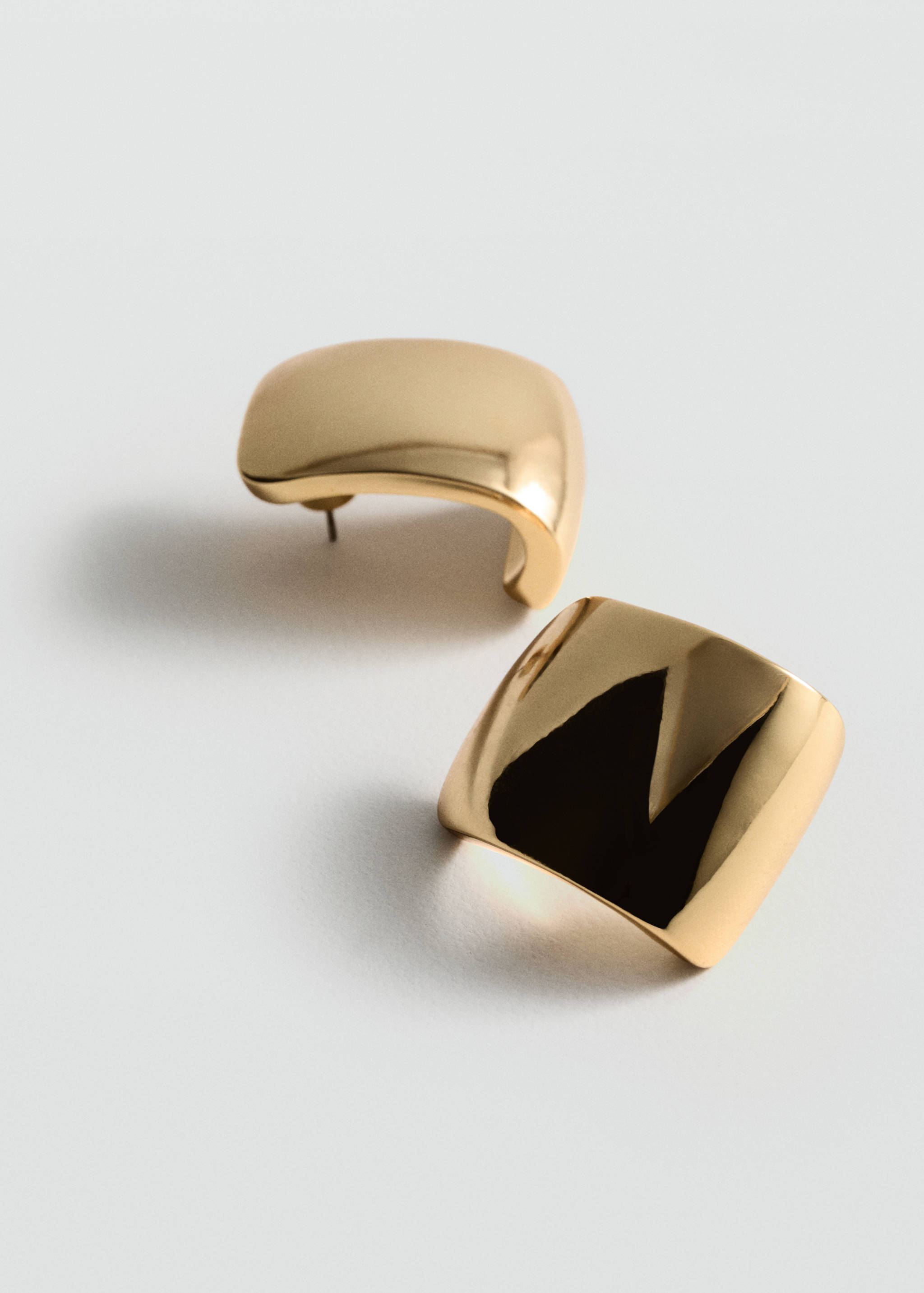 Volume hoop earrings - Medium plane