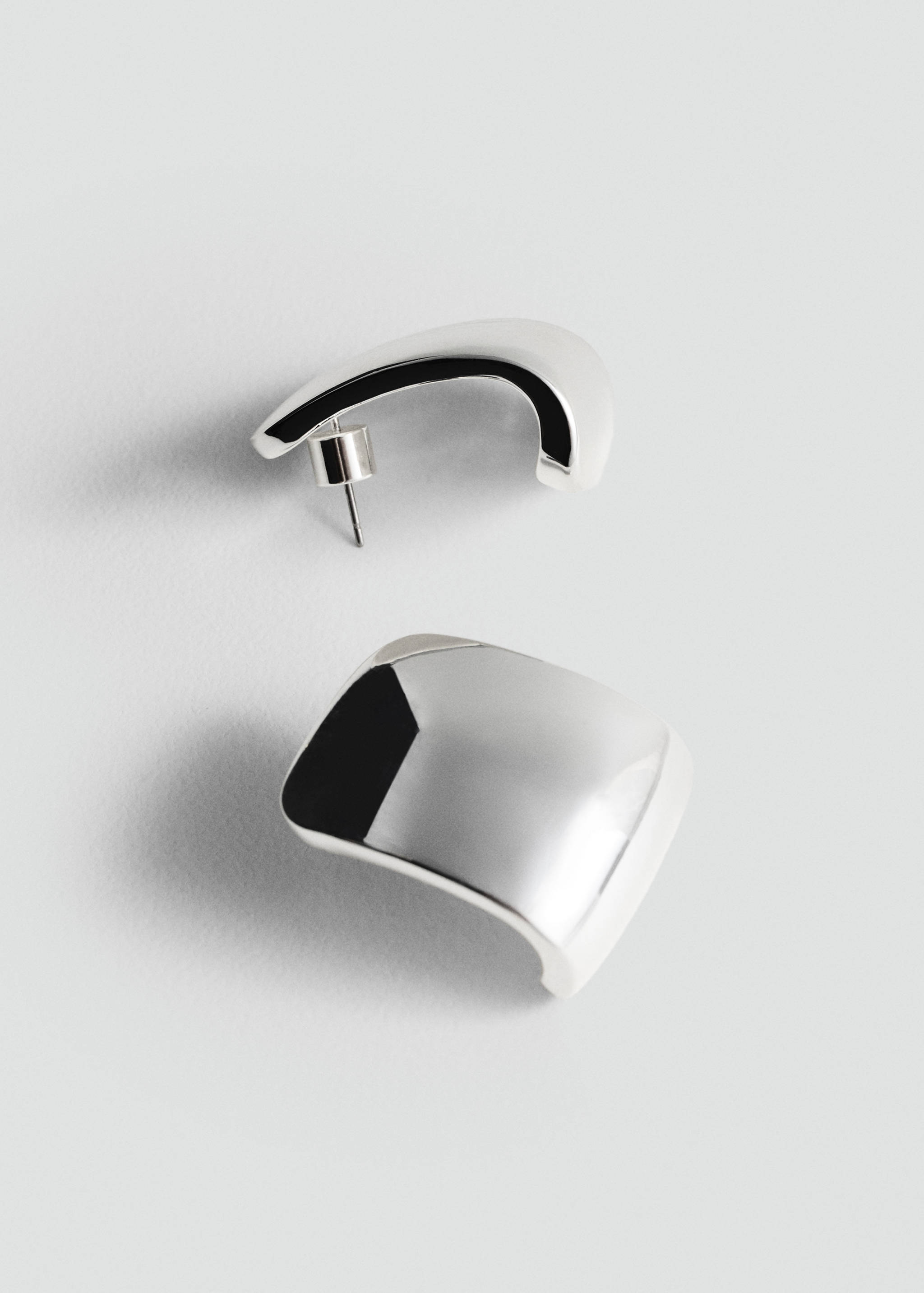 Volume hoop earrings - Medium plane