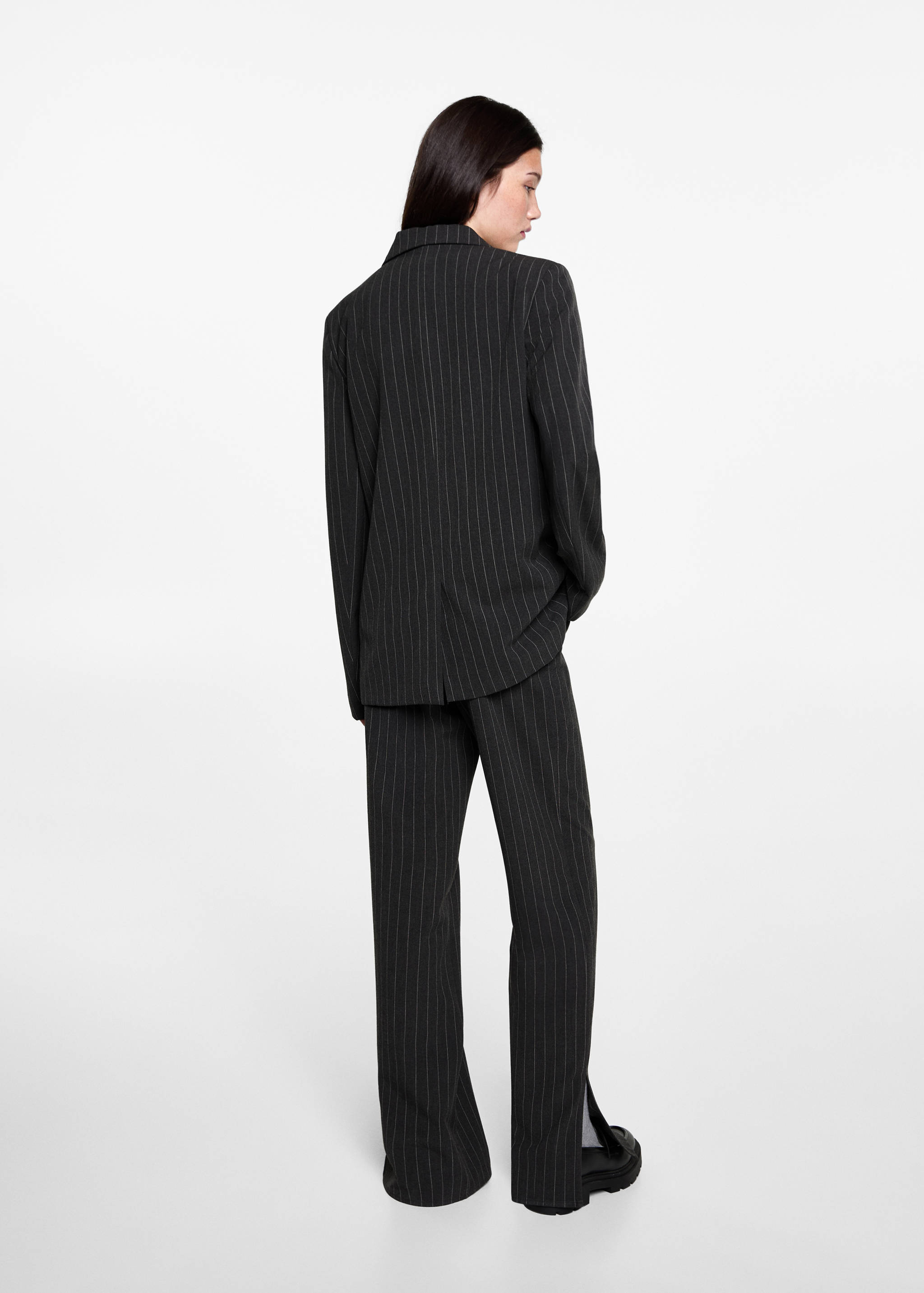 Striped suit blazer - Reverse of the article
