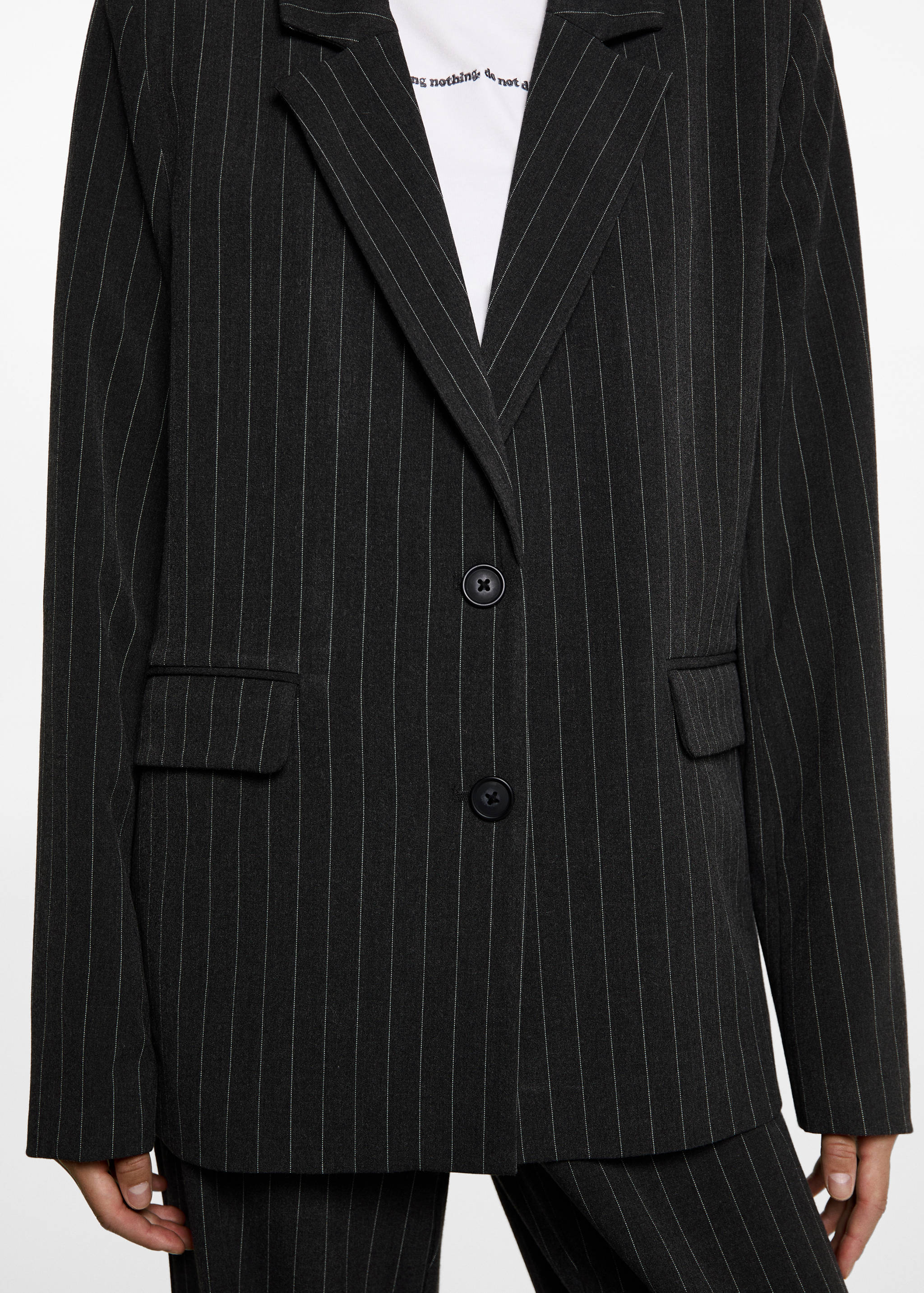 Striped suit blazer - Details of the article 6