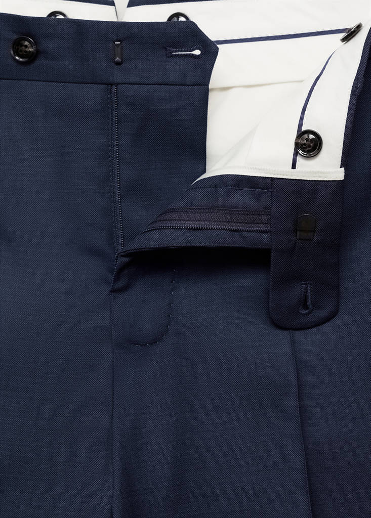 Venice 100% virgin wool suit trousers — Dark Navy