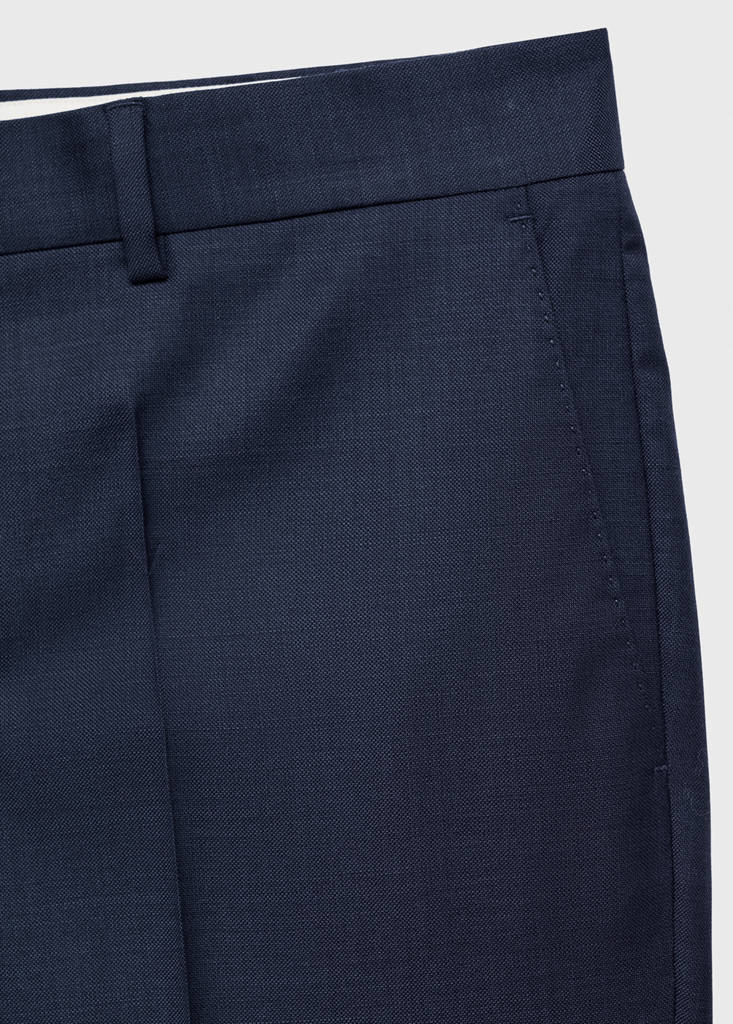 Venice 100% virgin wool suit trousers — Dark Navy