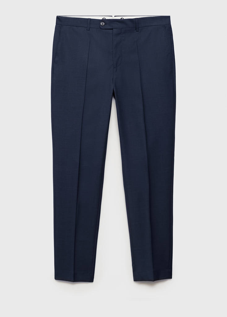 Venice 100% virgin wool suit trousers — Dark Navy