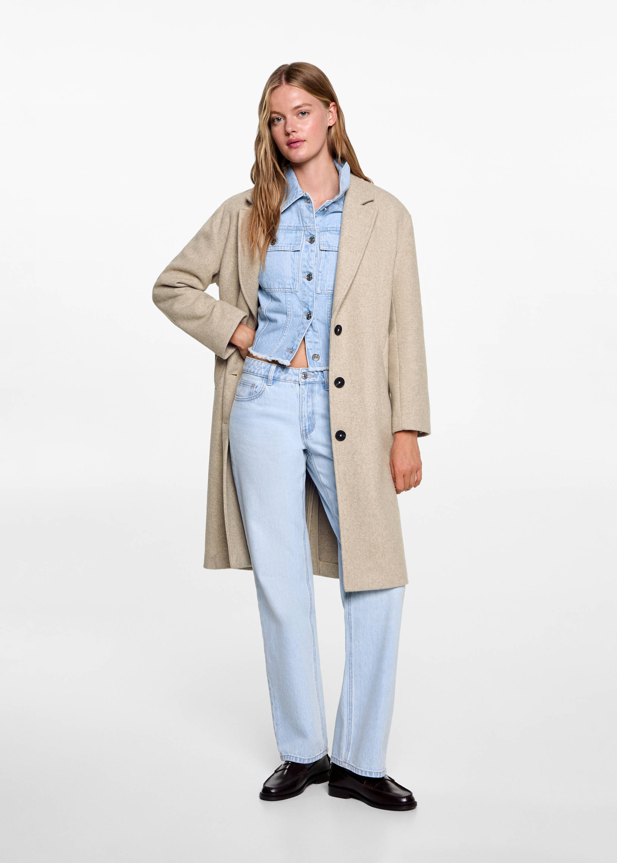 Abrigo lana handmade - Plano general