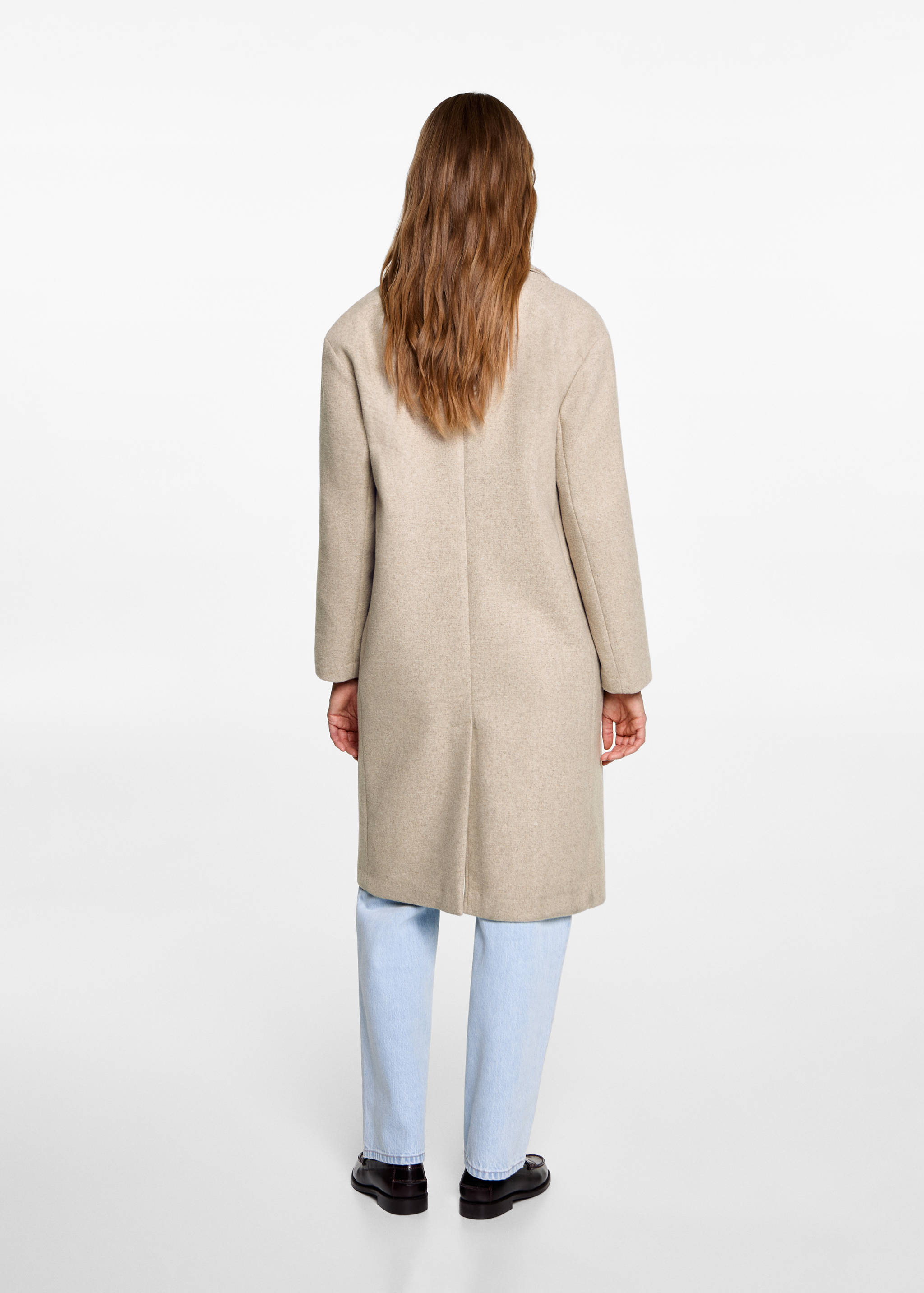 Abrigo lana handmade - Reverso del artículo