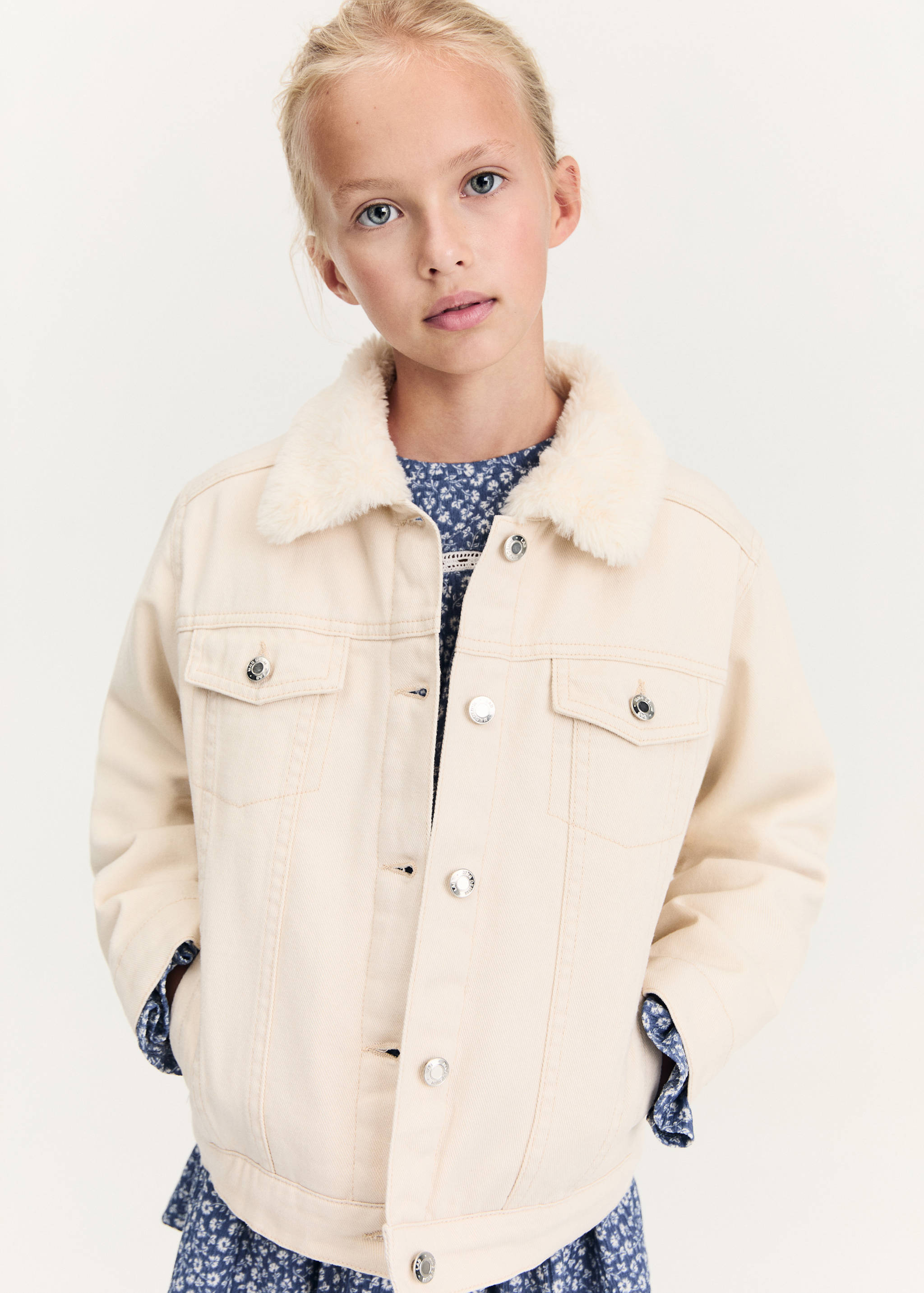 Fur-effect inner jacket - Medium plane