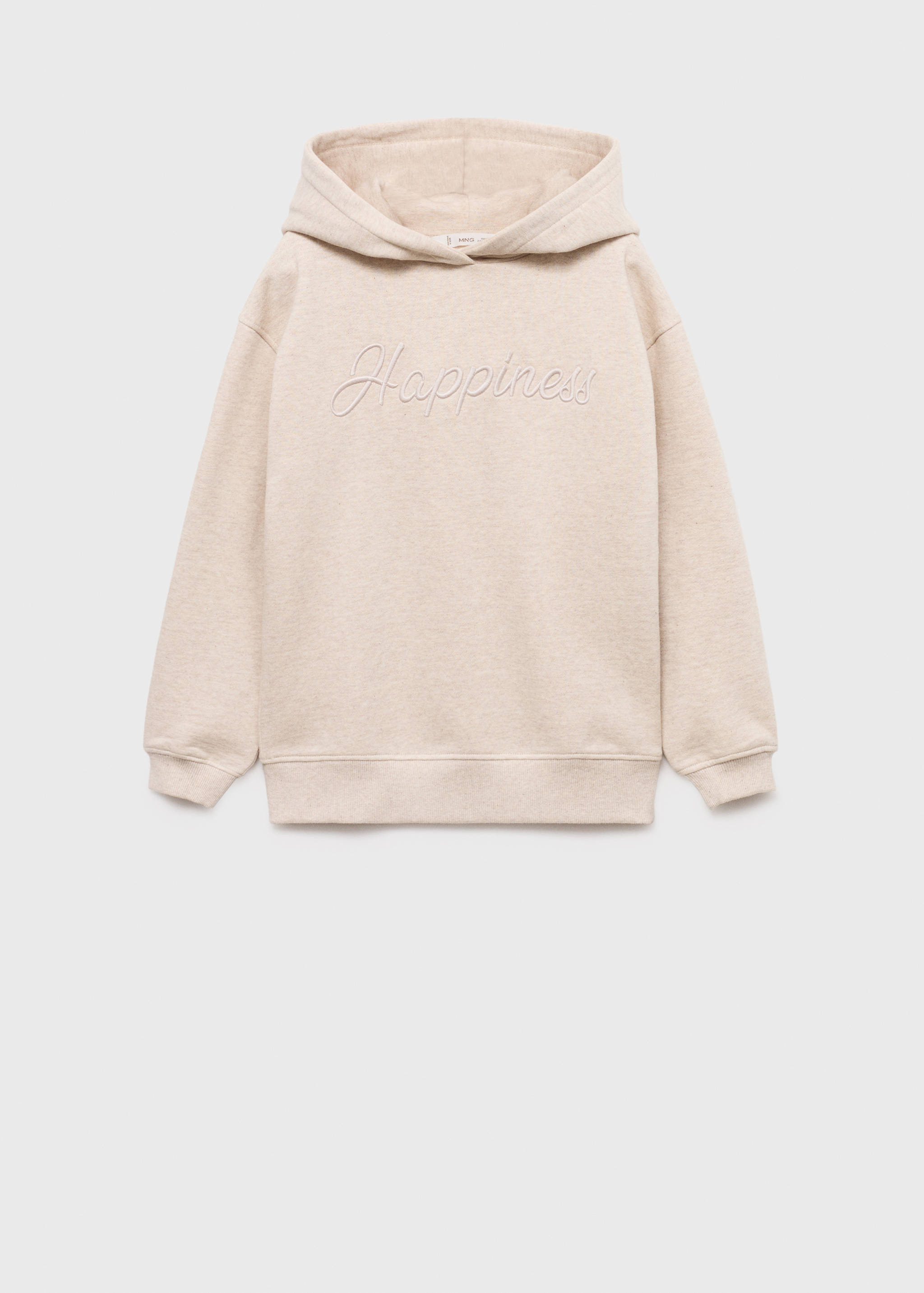 Embroidered detail cotton sweatshirt - Article without model