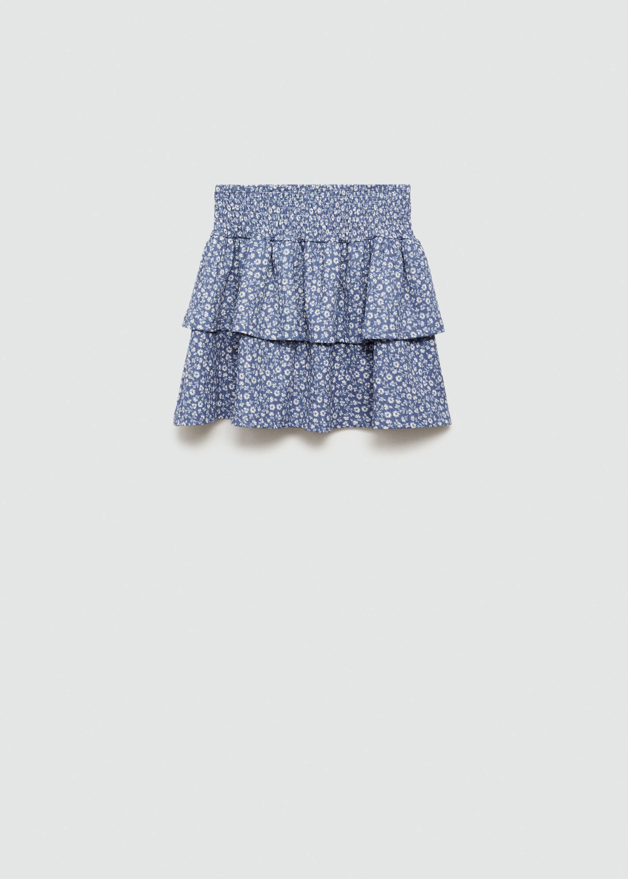 Ruffle flower print skirt - Reverse of the article