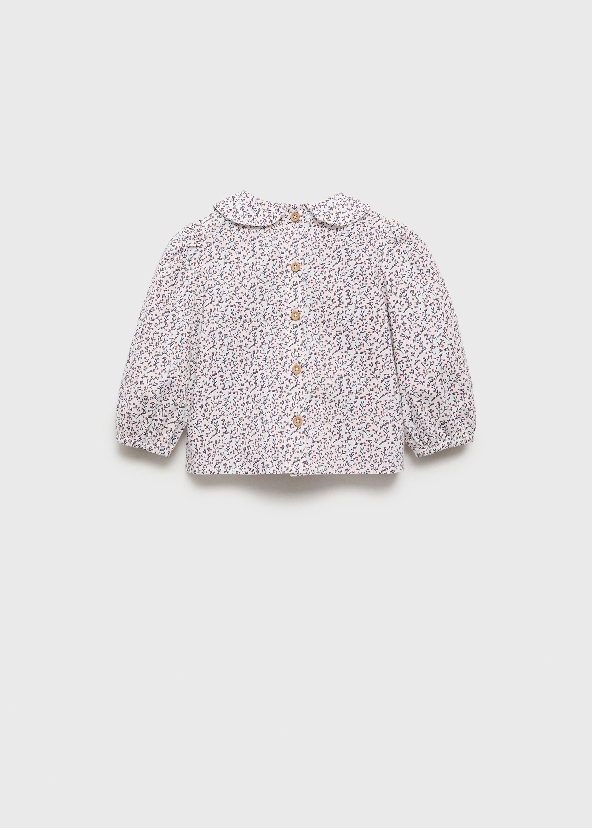 Printed cotton blouse - Reverse of the article