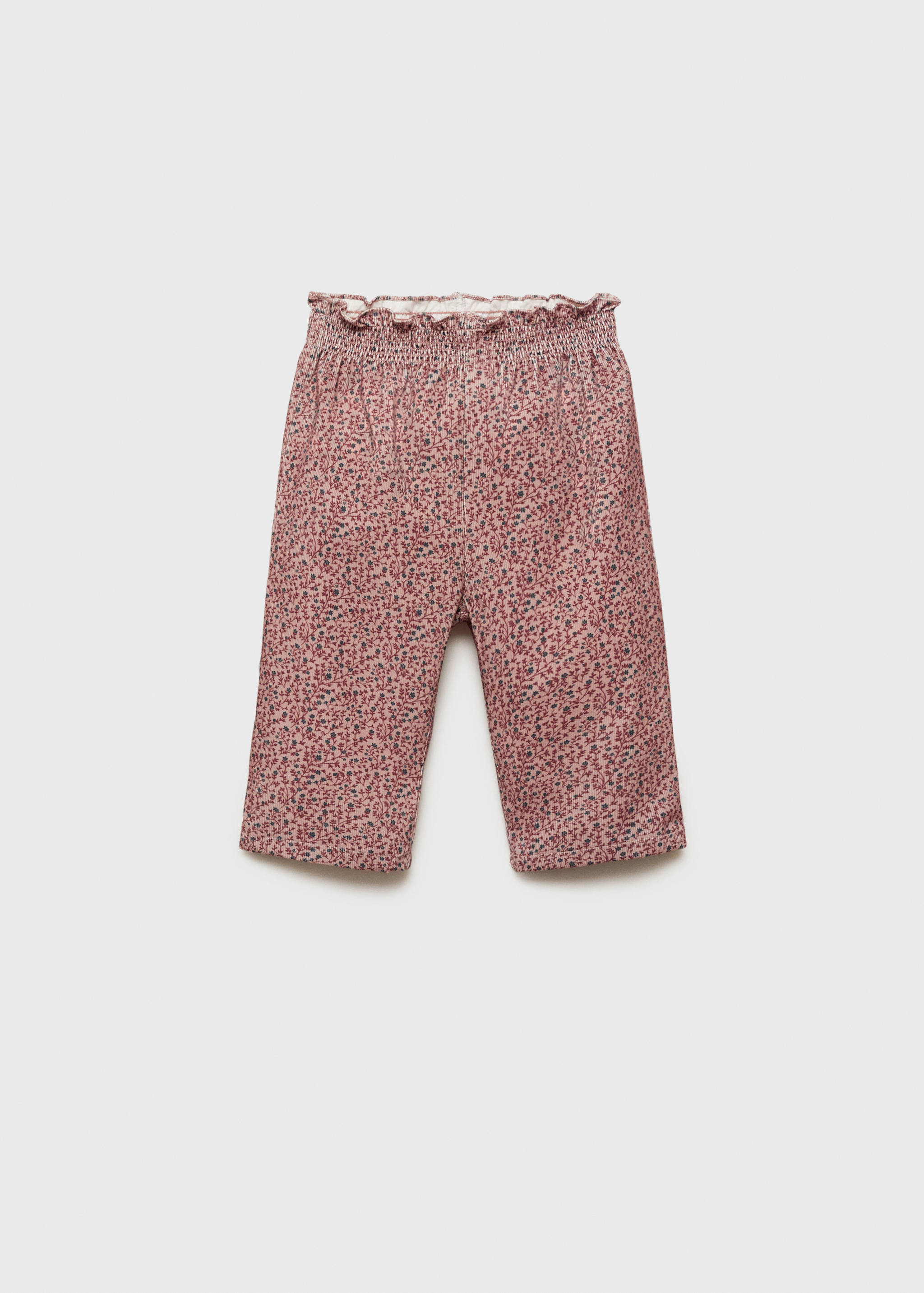 Pantalon velours milleraies imprimé - Article sans modèle