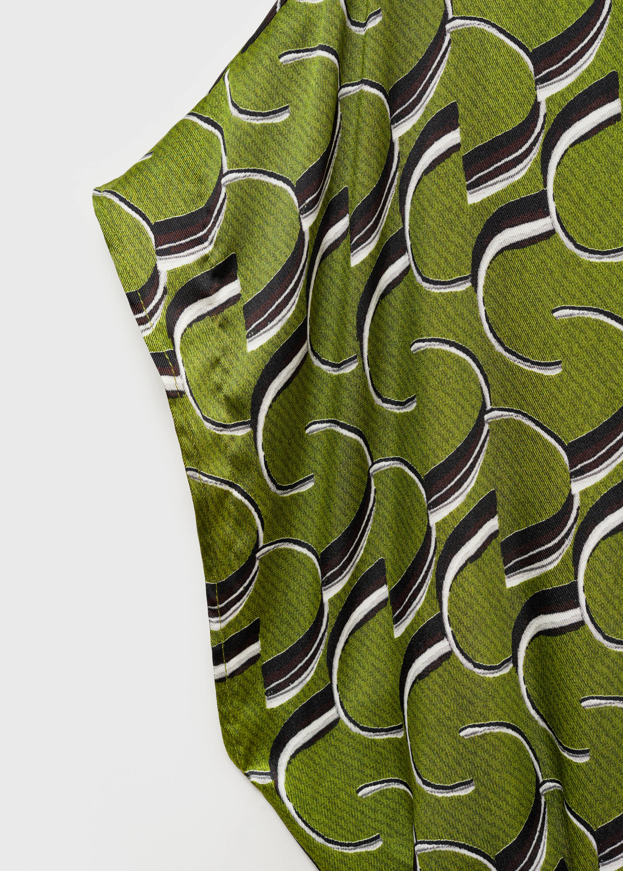 Printed satin jumpsuit - Details of the article 0