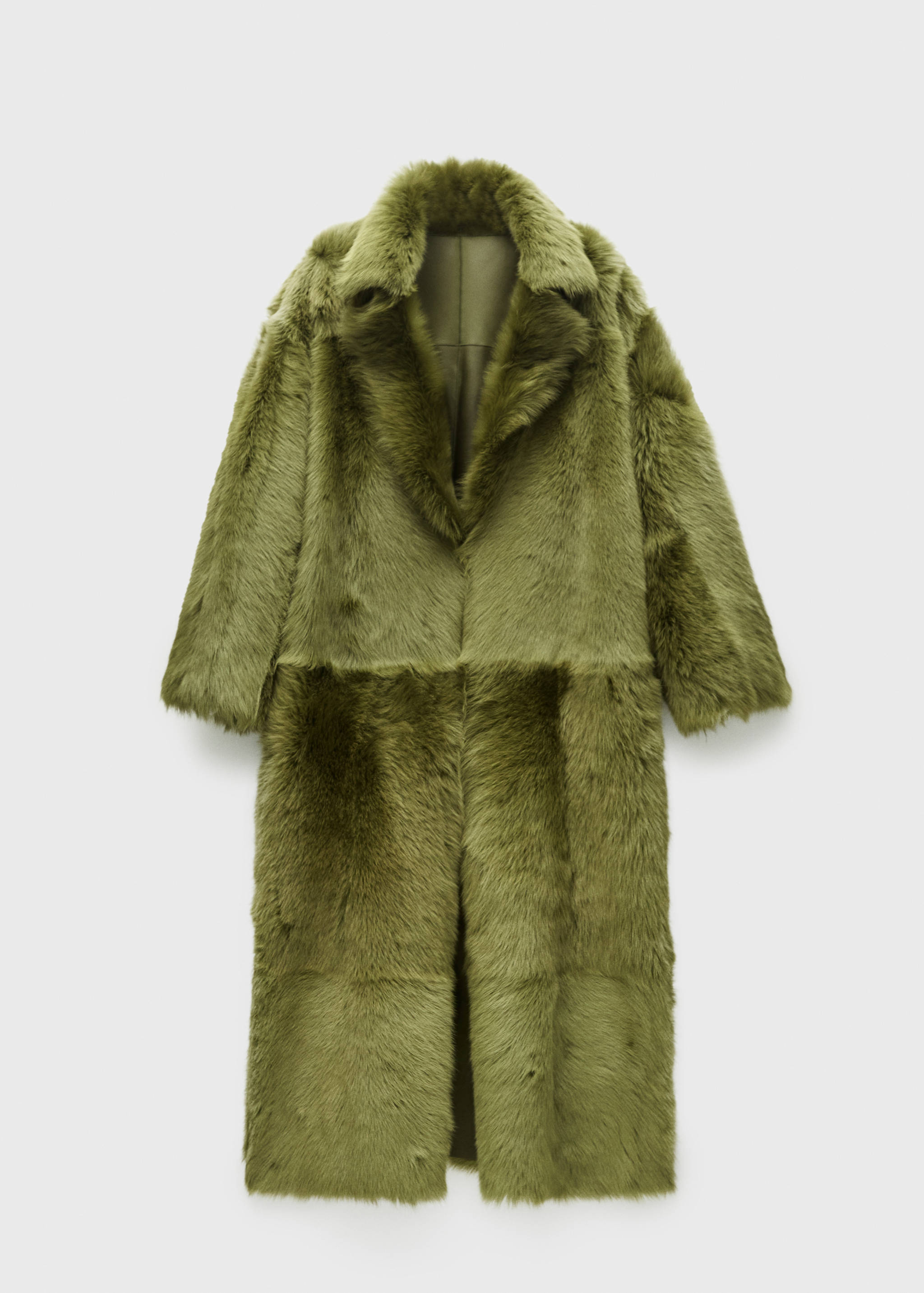 Manteau cuir fourrure - Article sans modèle