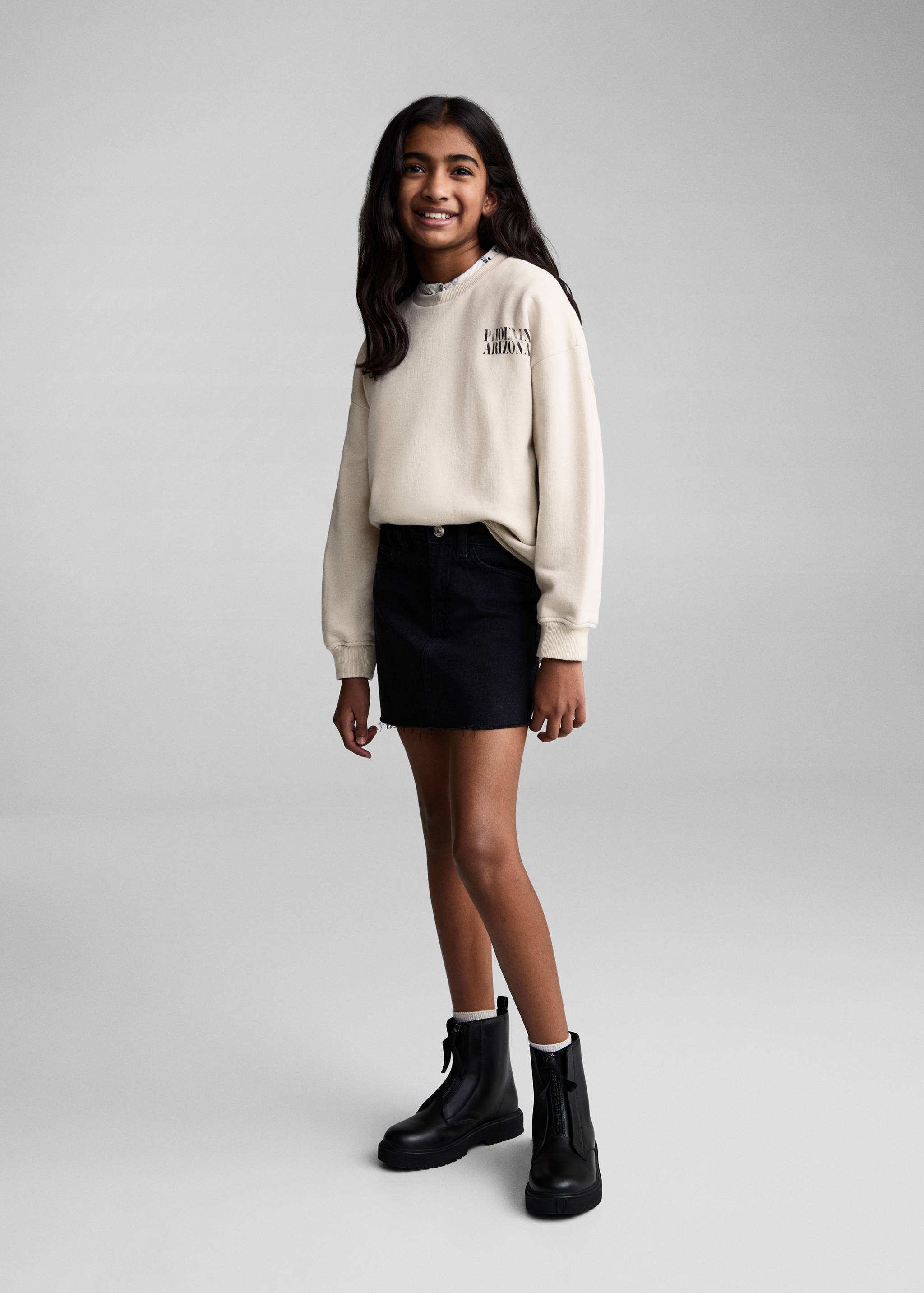 Printed cotton sweatshirt - General plane