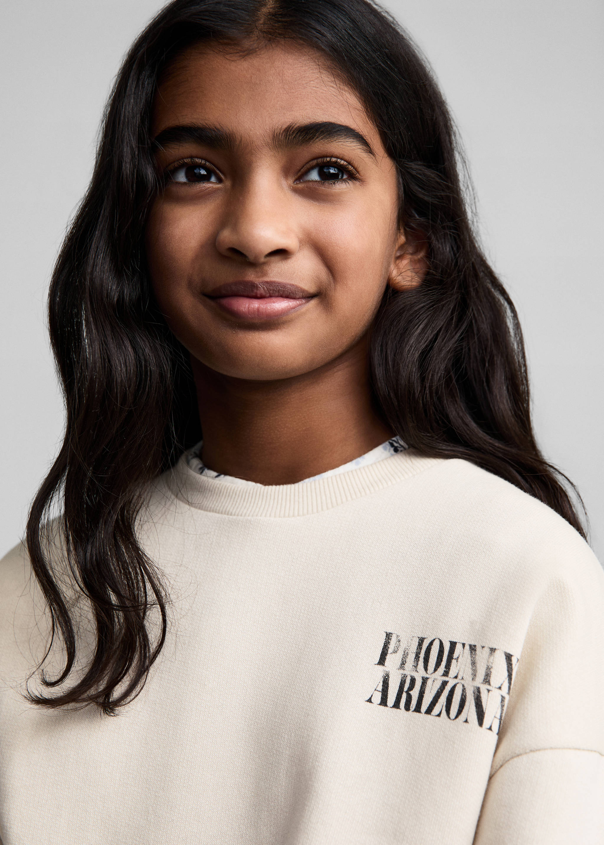 Printed cotton sweatshirt - Details of the article 1