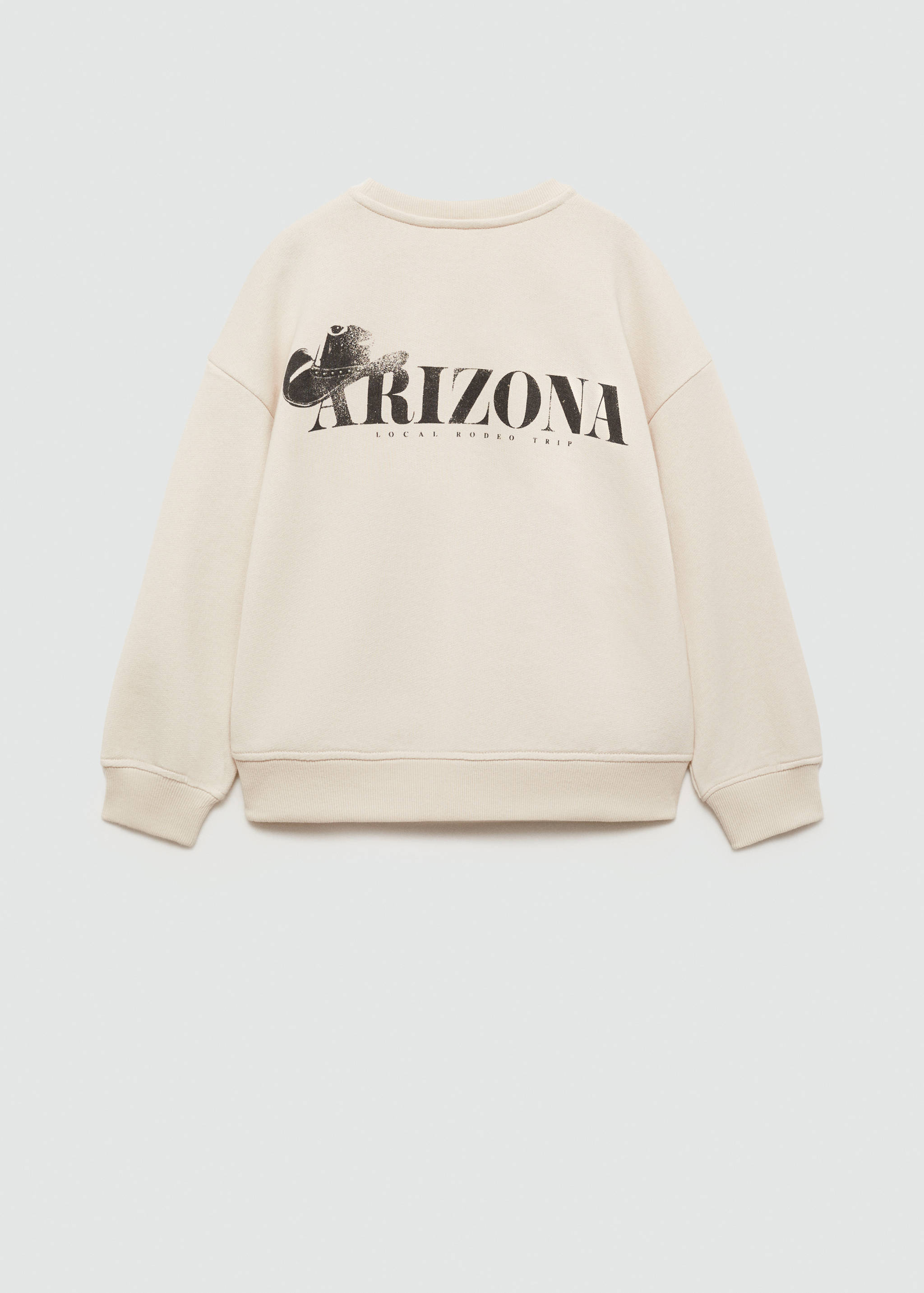 Printed cotton sweatshirt - Reverse of the article