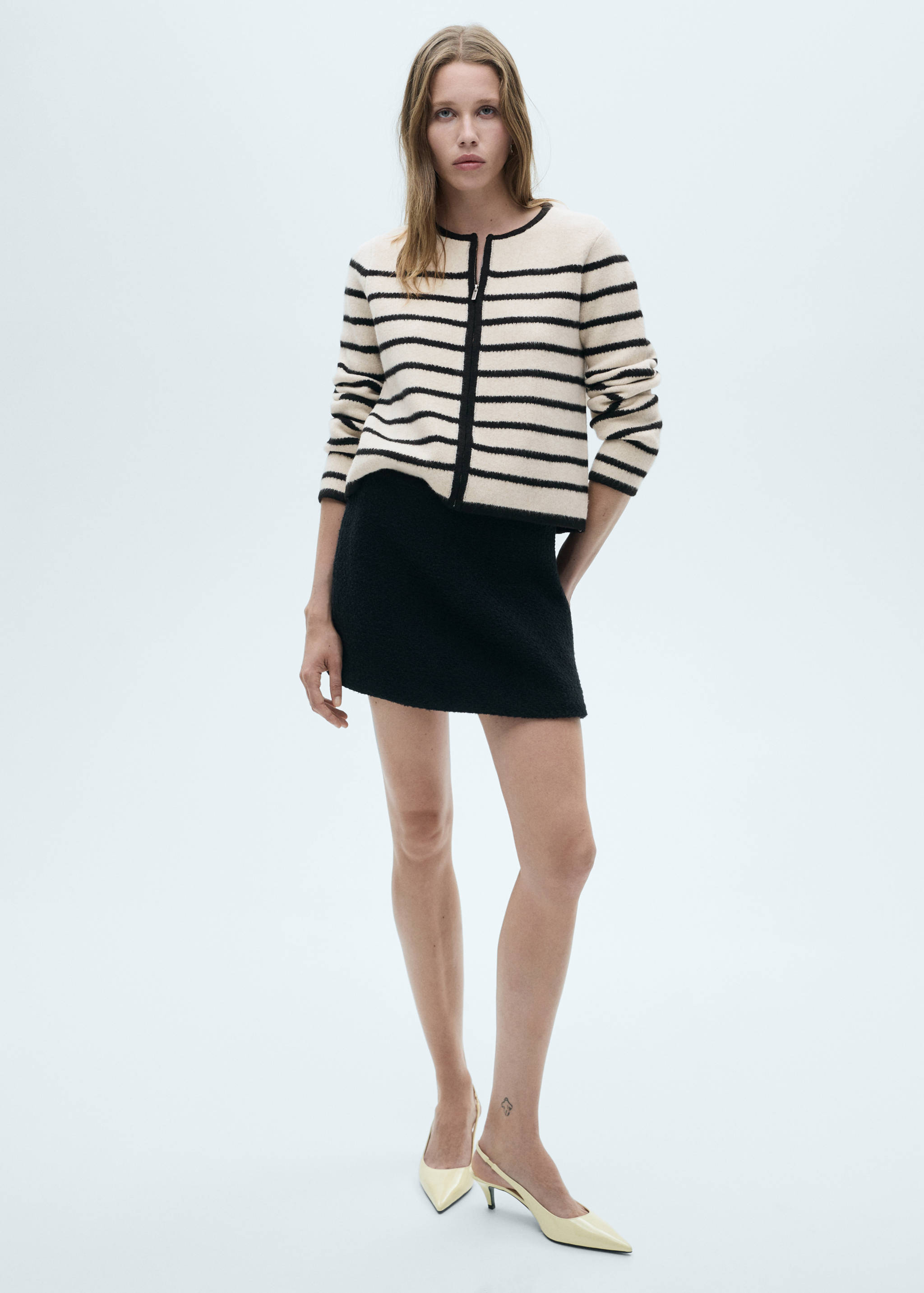 Giacca maglia righe - Piano generale