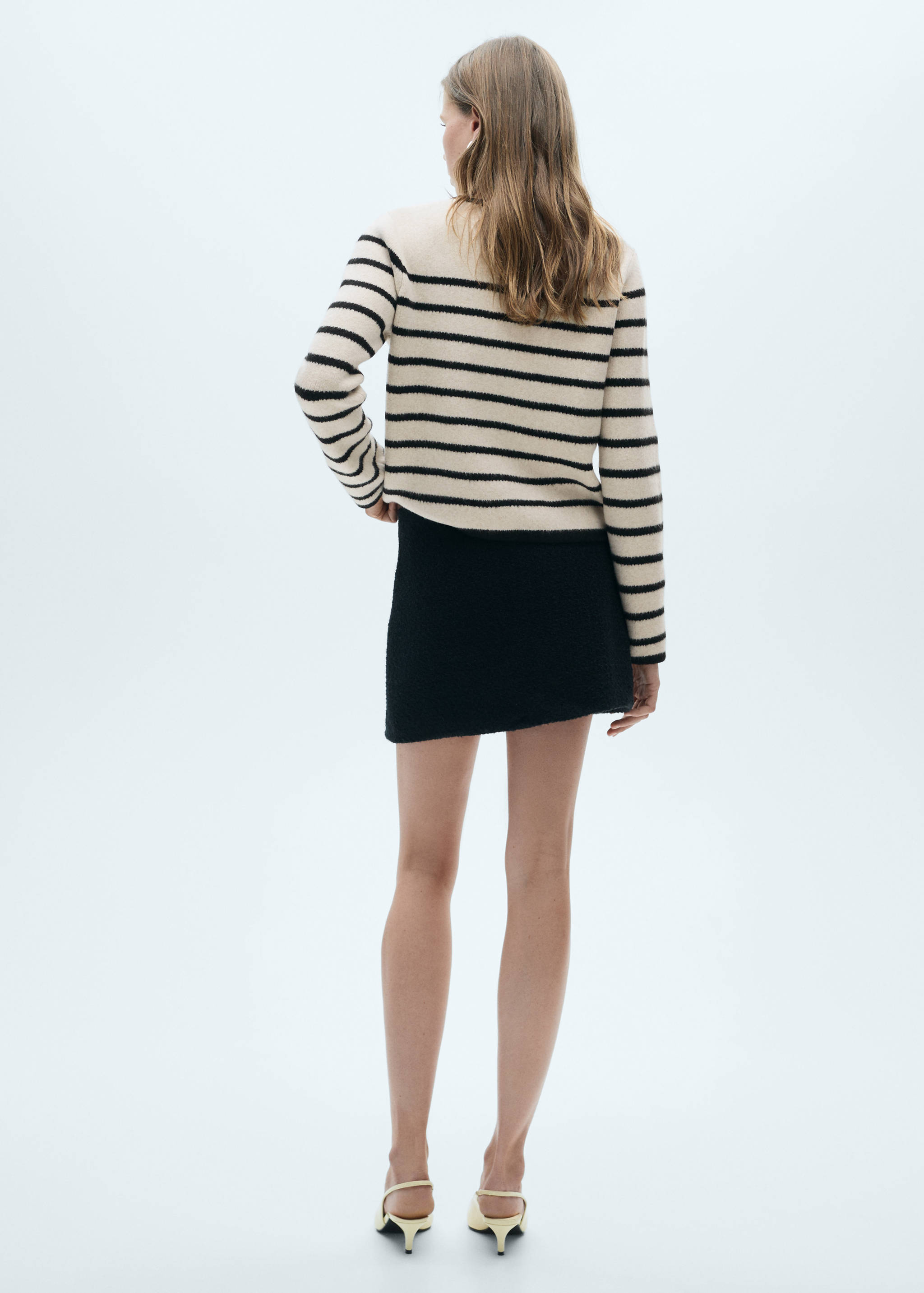 Giacca maglia righe - Retro dell'articolo